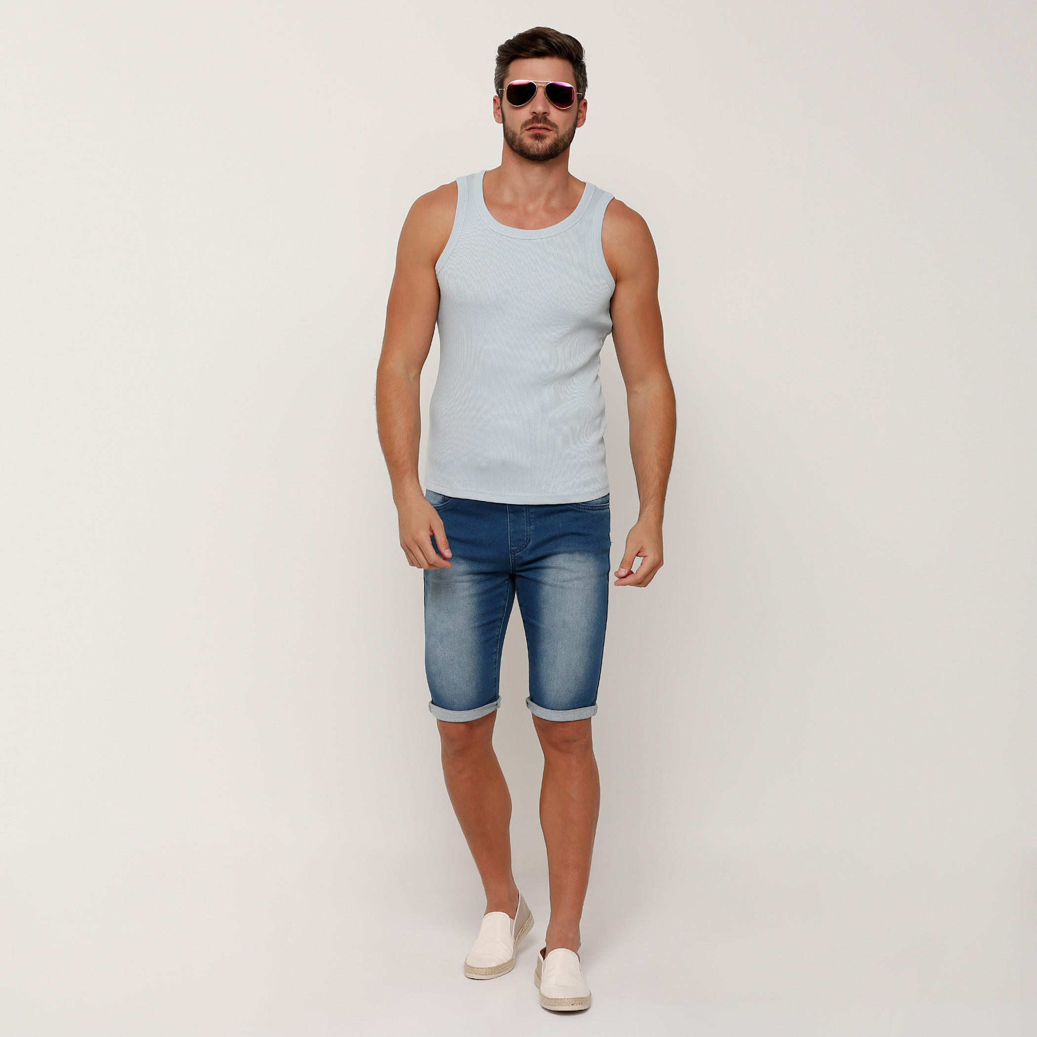 فيست بتصميم مضلع وياقة مستديرة-men-clothing-tshirtsandpolos-tshirts-image-10