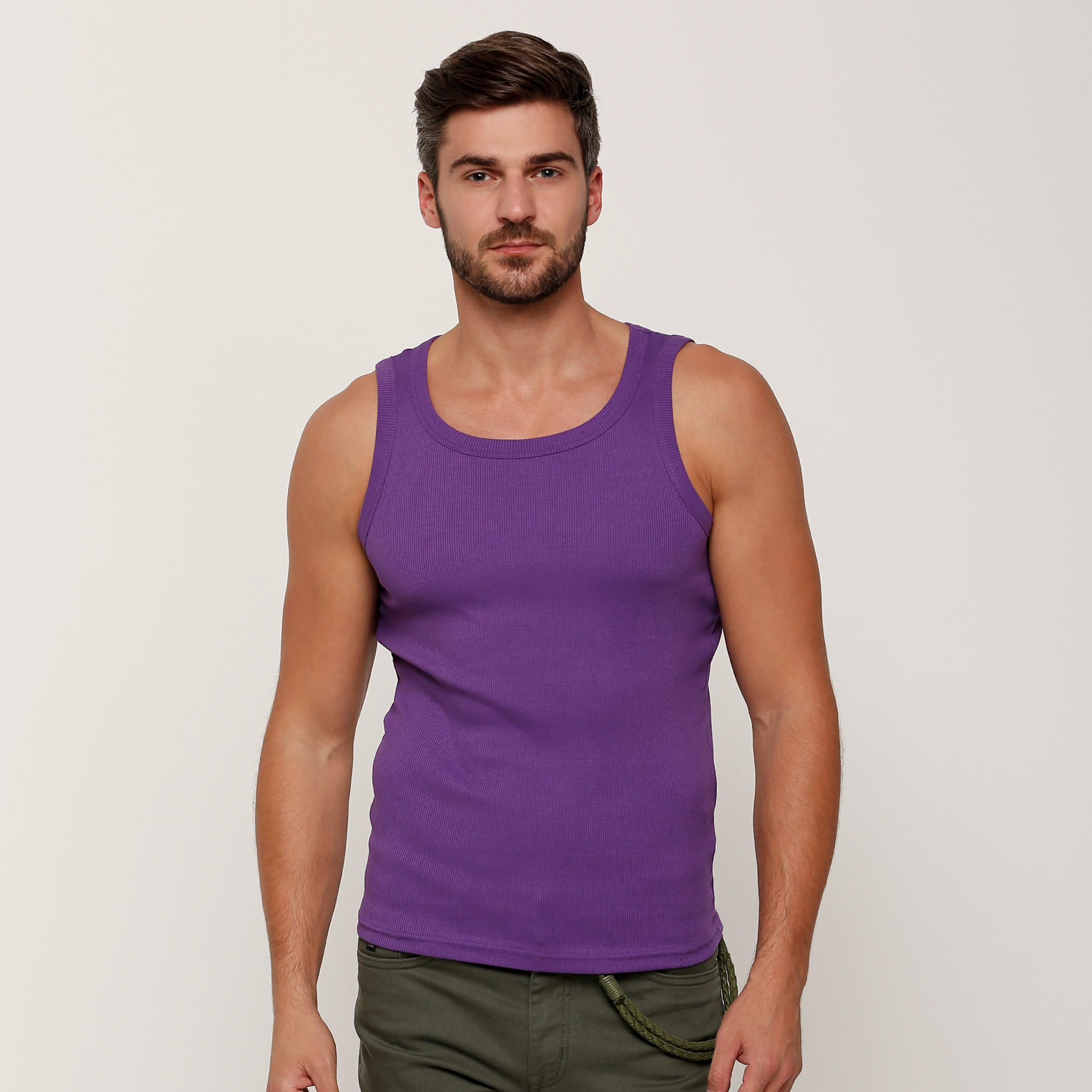 فيست بتصميم مضلع وياقة مستديرة-men-clothing-tshirtsandpolos-tshirts-image-11