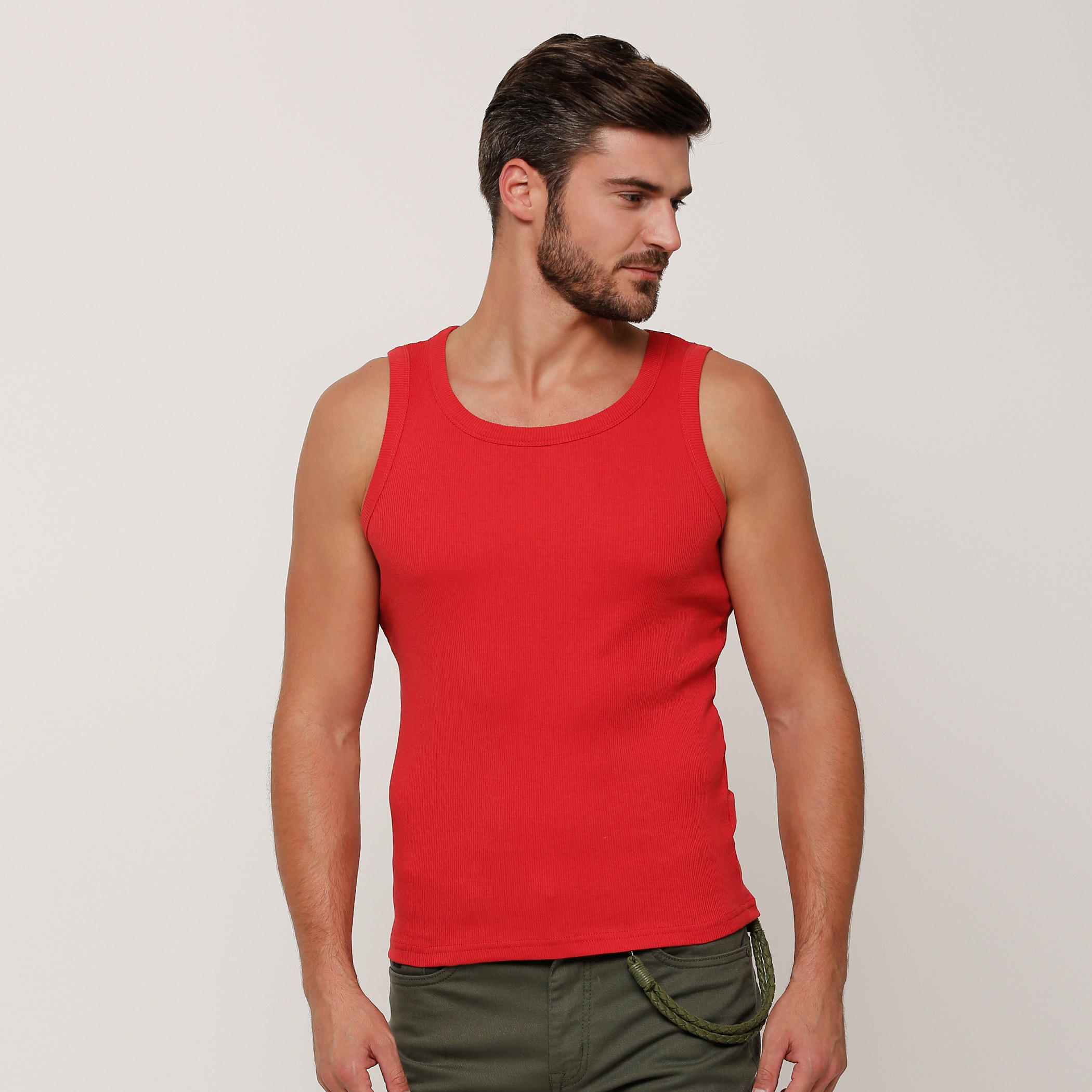 فيست بتصميم مضلع وياقة مستديرة-men-clothing-tshirtsandpolos-tshirts-image-16
