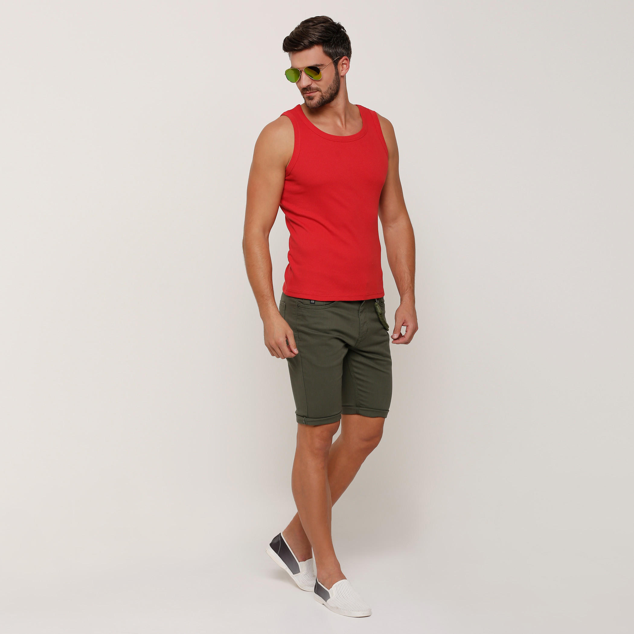 فيست بتصميم مضلع وياقة مستديرة-men-clothing-tshirtsandpolos-tshirts-image-20