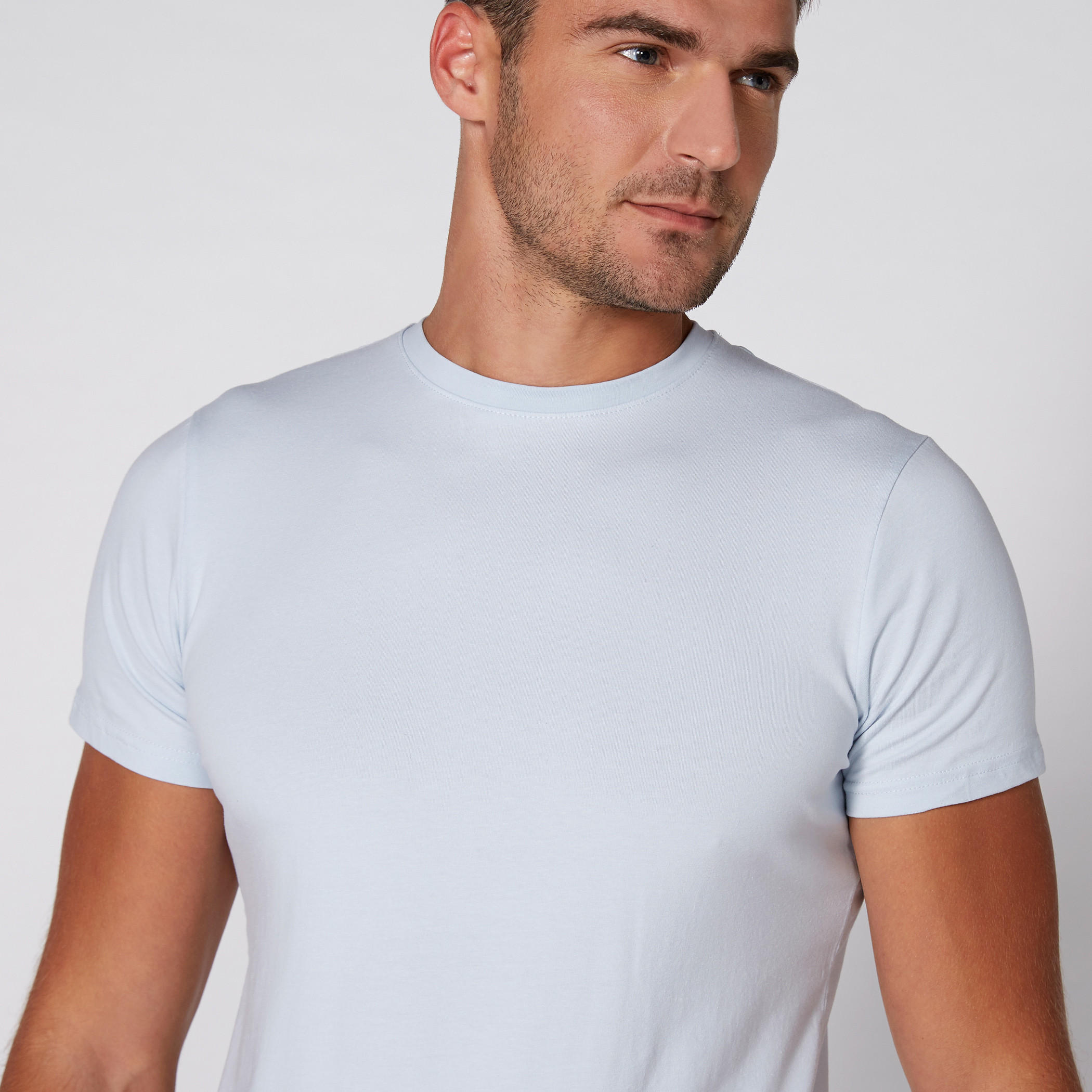 Round Neck T-Shirt with Short Sleeves-men-clothing-tshirtsandpolos-tshirts-image-3