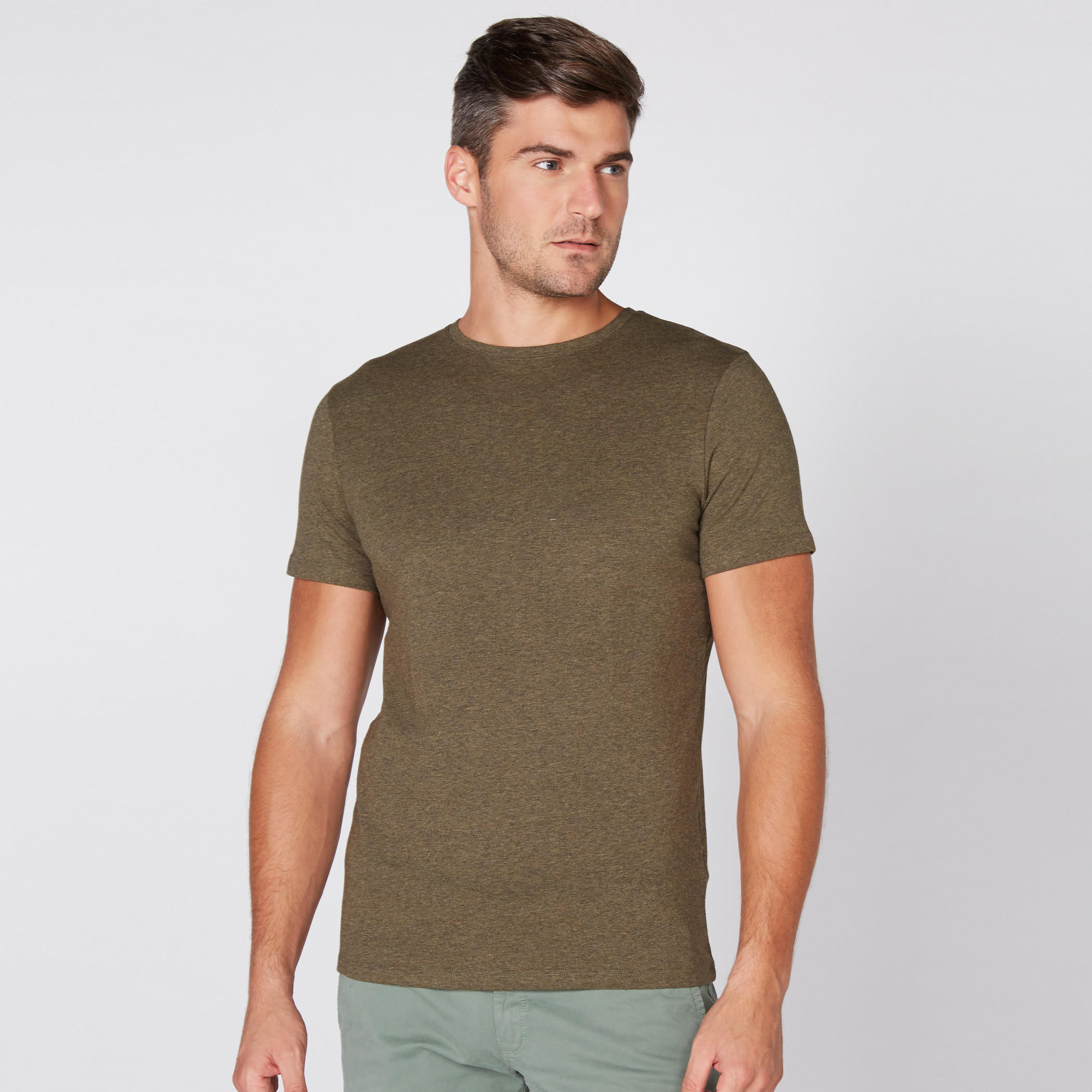 Round Neck T-Shirt with Short Sleeves-men-clothing-tshirtsandpolos-tshirts-image-1