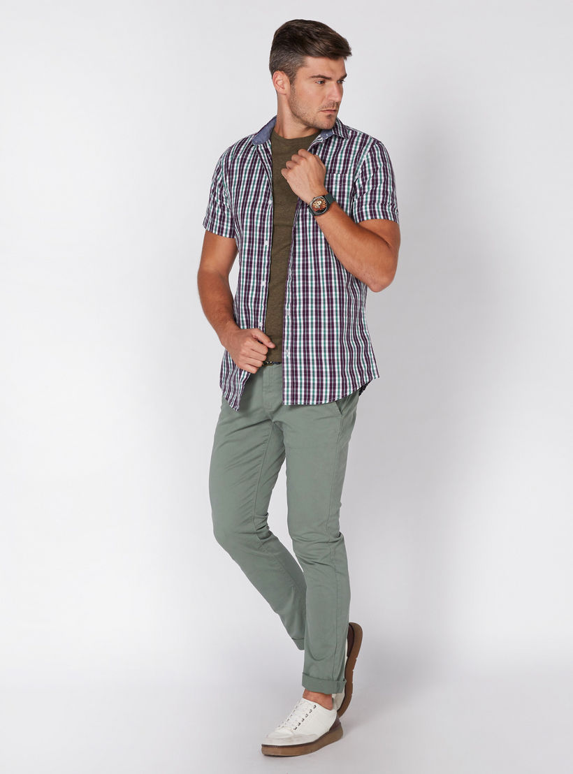 Round Neck T-Shirt with Short Sleeves-men-clothing-tshirtsandpolos-tshirts-image-2
