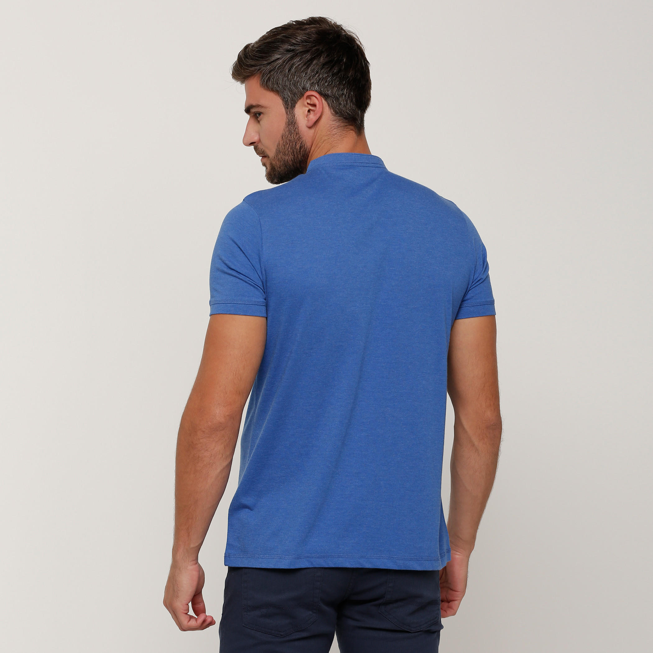 Henley Neck T-Shirt with Short Sleeves-men-clothing-tshirtsandpolos-tshirts-image-2