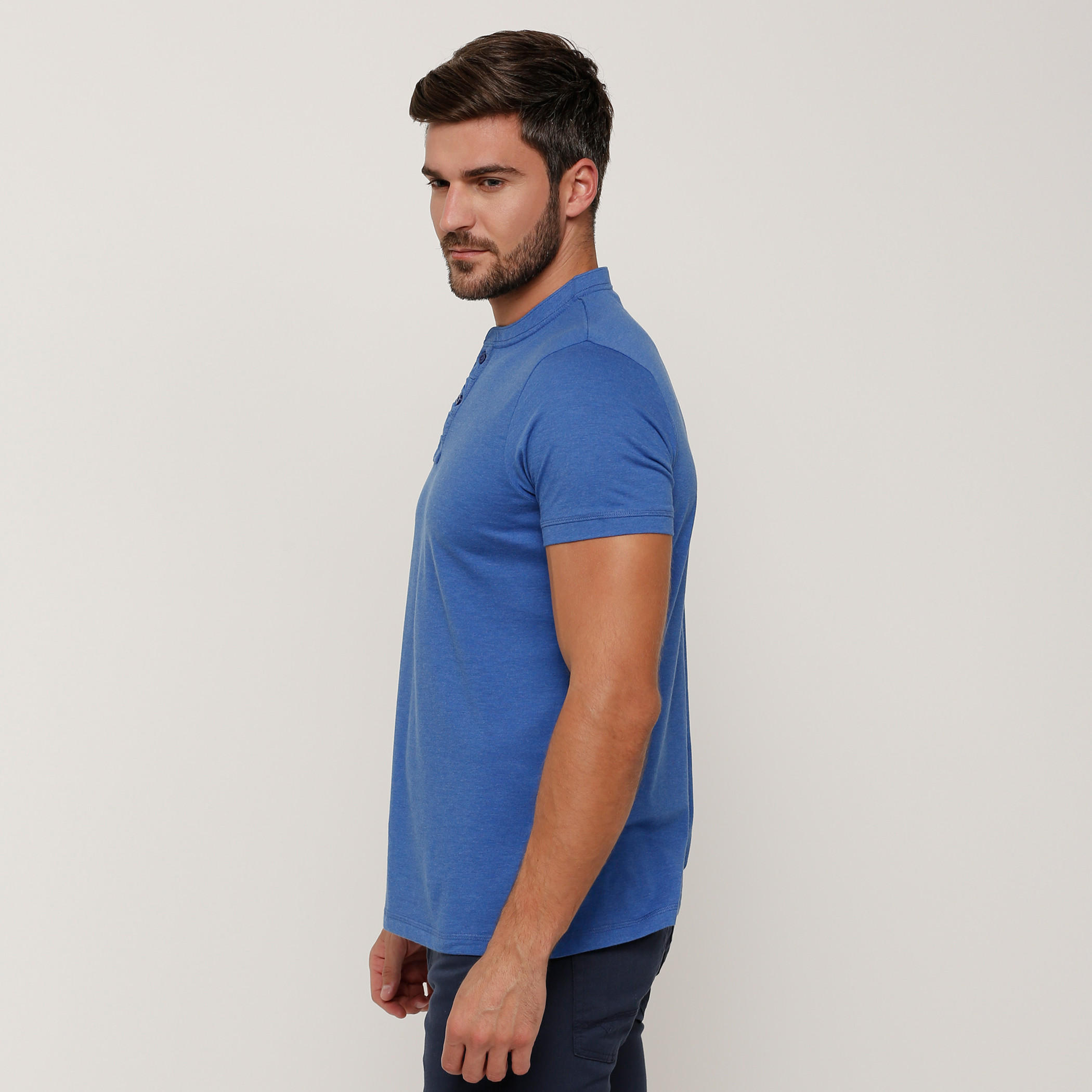 Henley Neck T-Shirt with Short Sleeves-men-clothing-tshirtsandpolos-tshirts-image-3