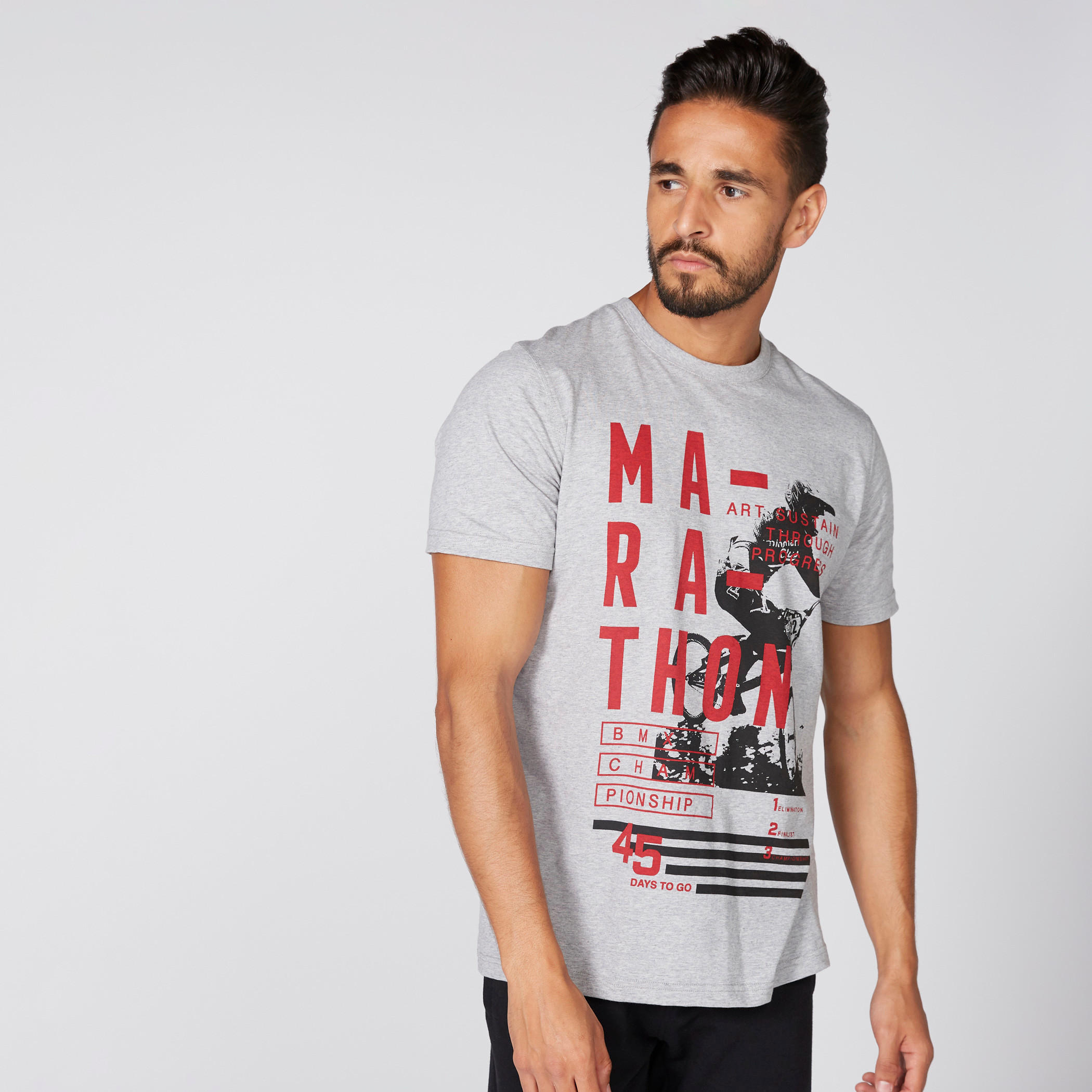 Printed T-Shirt with Round Neck and Short Sleeves-men-clothing-tshirtsandpolos-tshirts-image-1