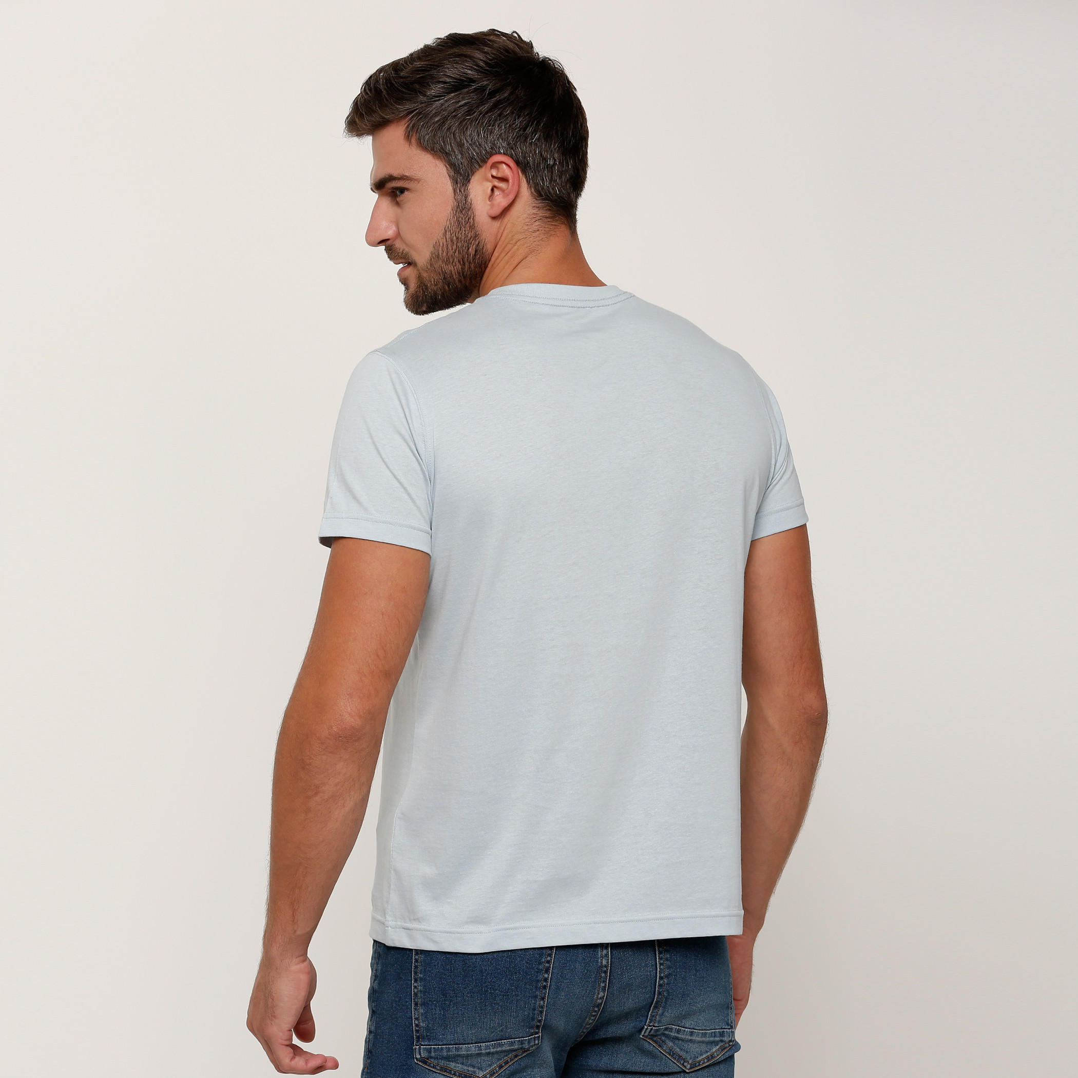 Printed T-Shirt with Round Neck and Short Sleeves-men-clothing-tshirtsandpolos-tshirts-image-2