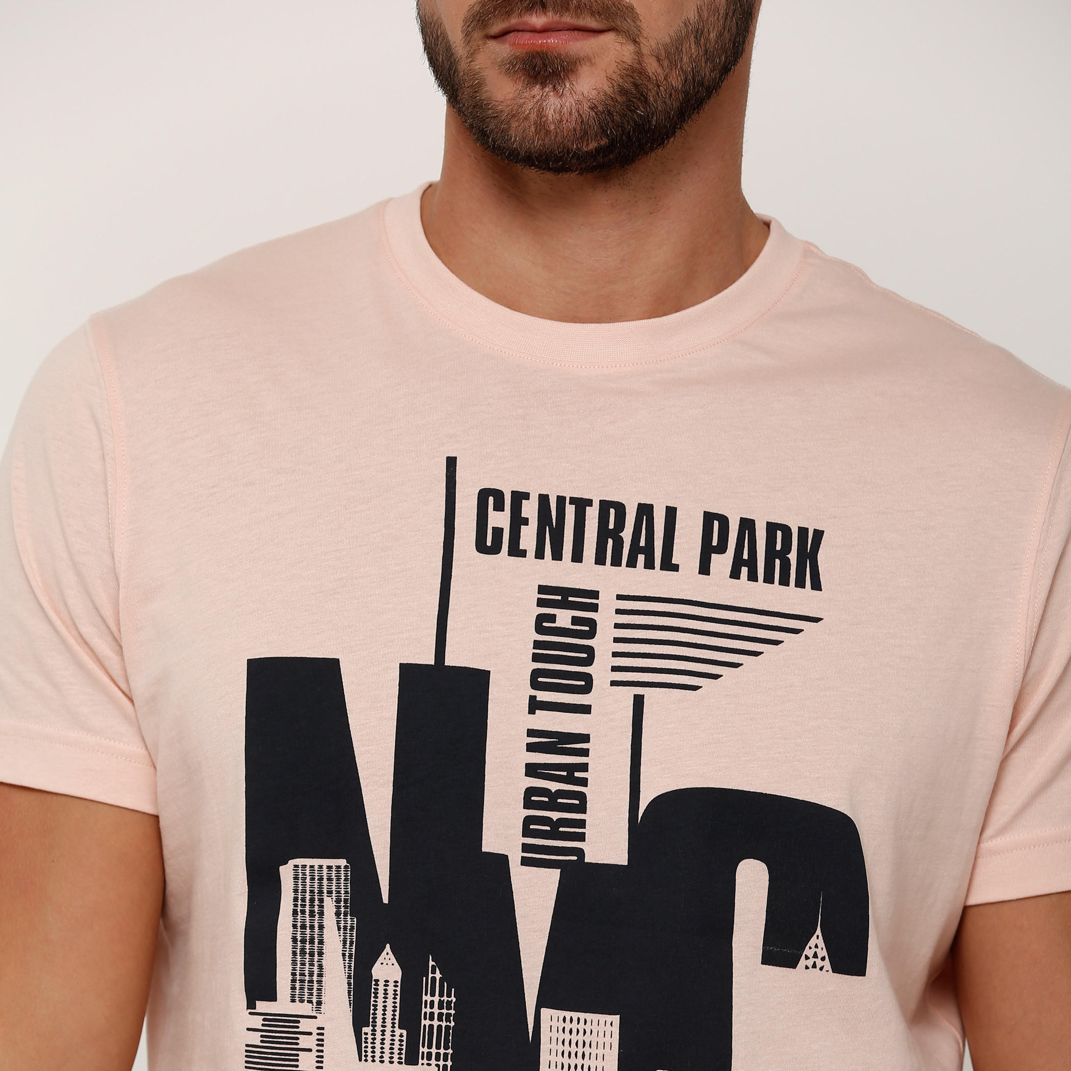 Printed T-Shirt with Round Neck and Short Sleeves-men-clothing-tshirtsandpolos-tshirts-image-4