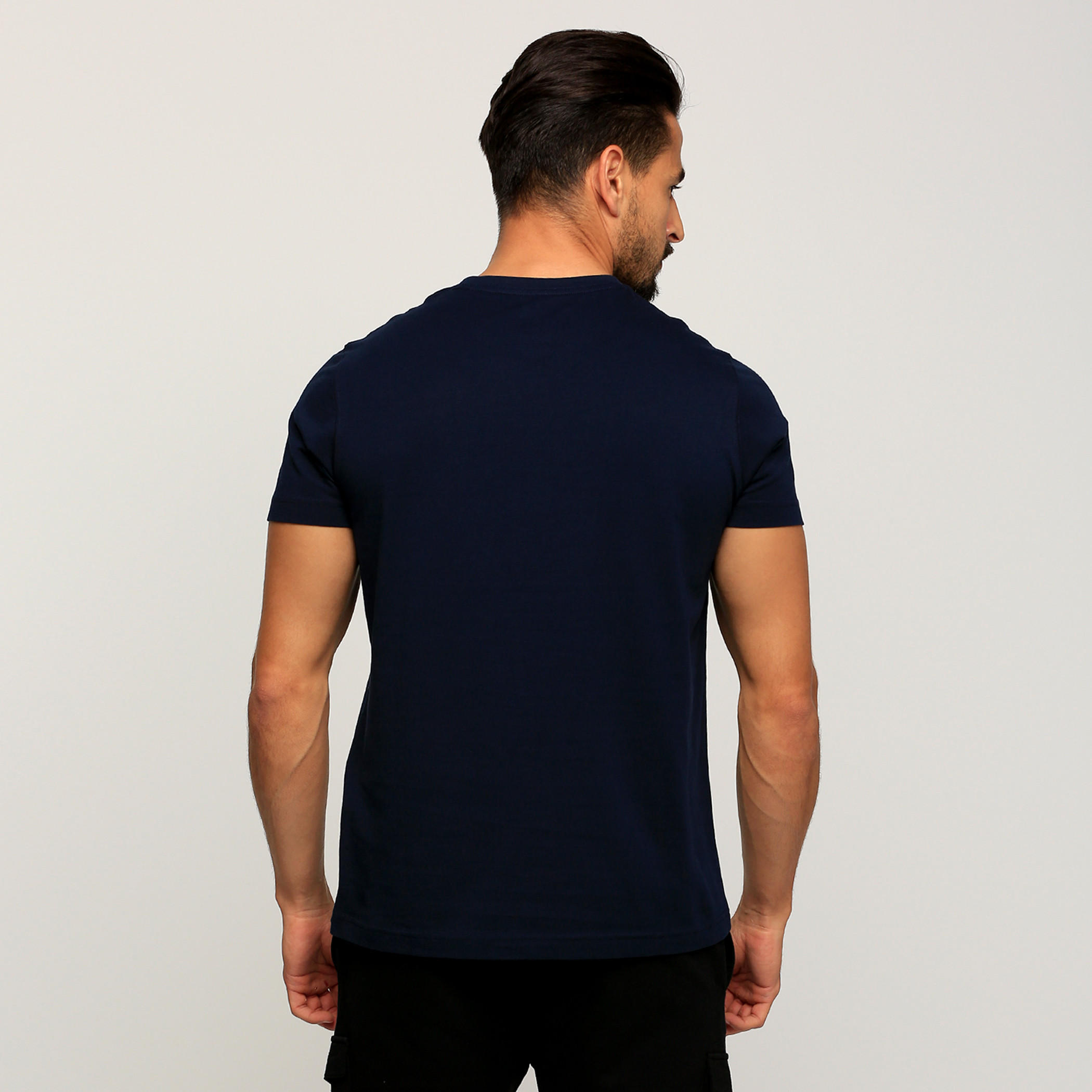 Printed Round Neck T-Shirt with Short Sleeves-men-clothing-tshirtsandpolos-tshirts-image-2