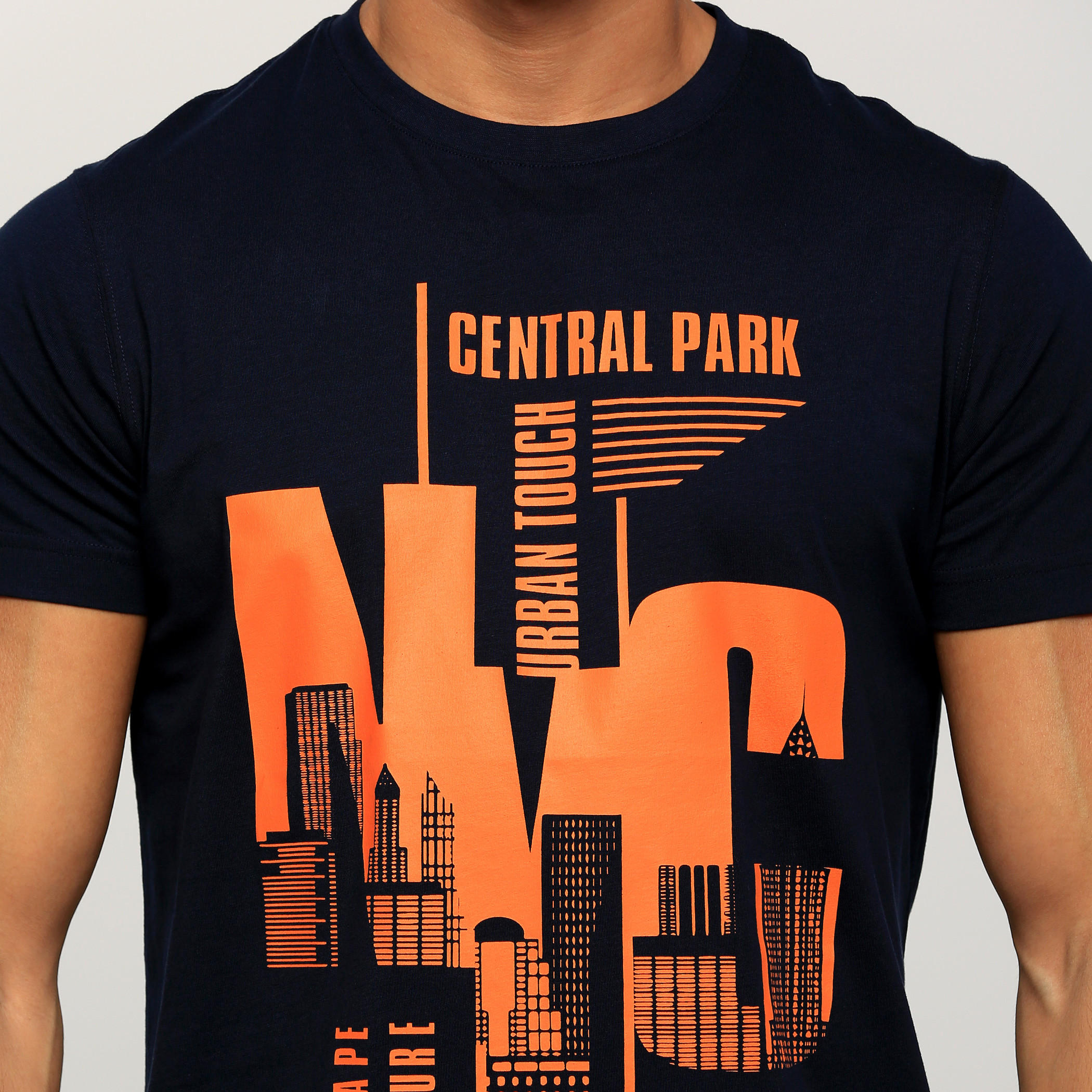 Printed Round Neck T-Shirt with Short Sleeves-men-clothing-tshirtsandpolos-tshirts-image-4