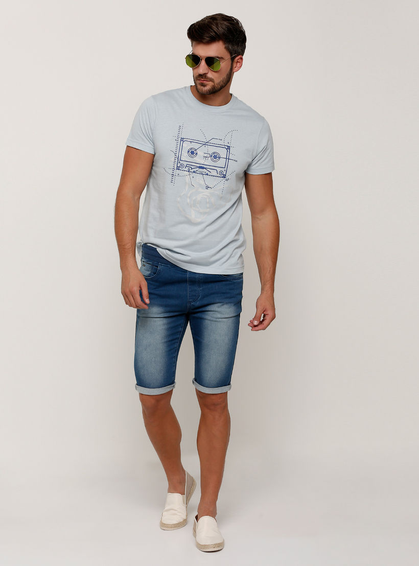 تيشيرت بطبعات وياقة مستديرة وأكمام قصيرة-men-clothing-tshirtsandpolos-tshirts-image-1