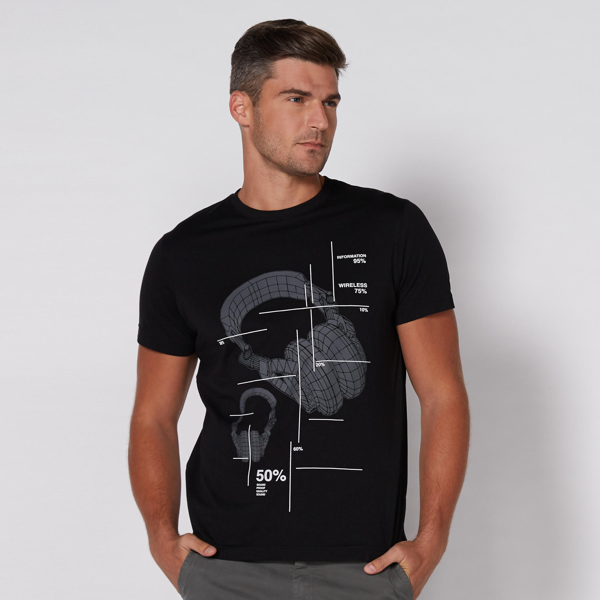 Printed T-Shirt with Round Neck and Short Sleeves-men-clothing-tshirtsandpolos-tshirts-image-1