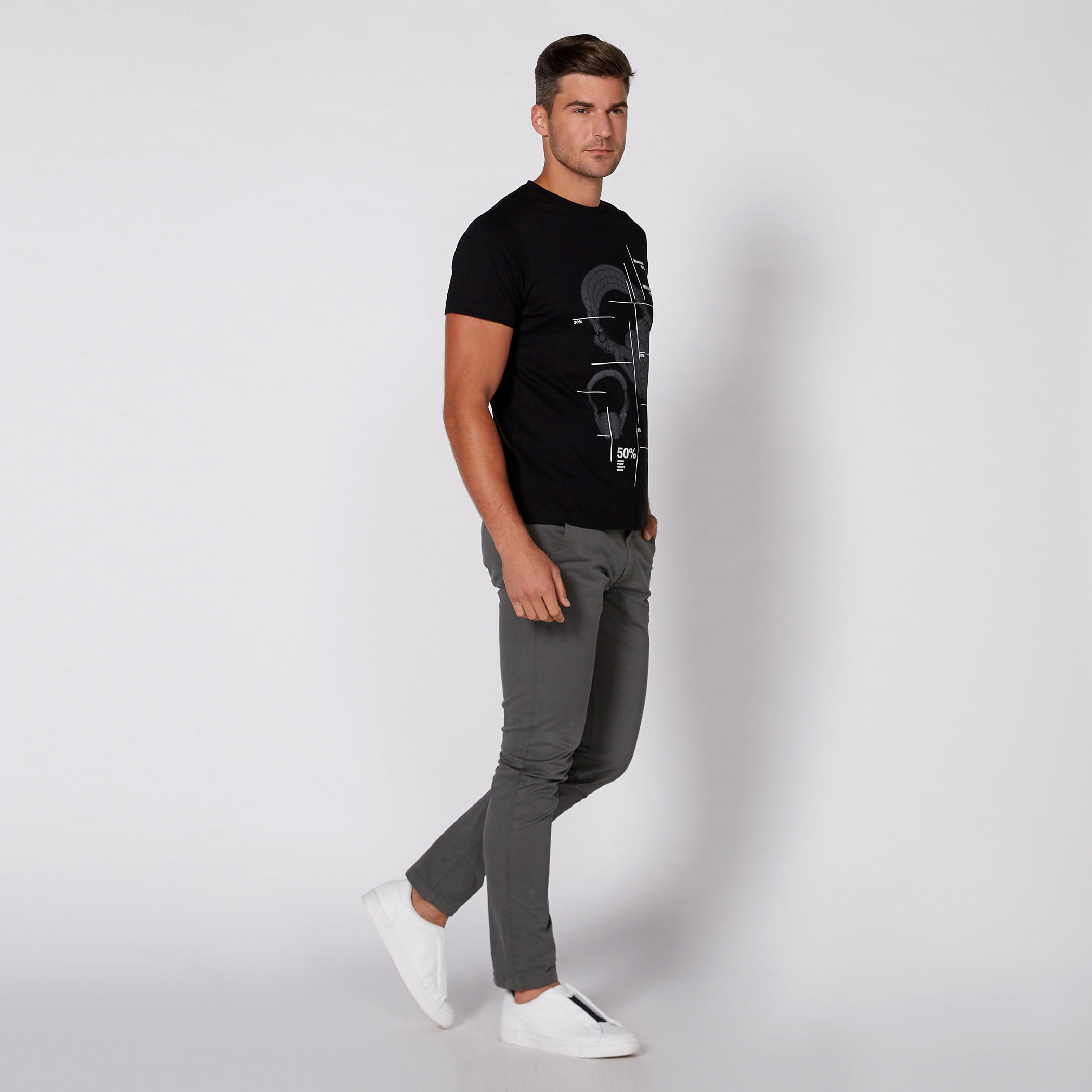  Printed T-Shirt with Round Neck and Short Sleeves-men-clothing-tshirtsandpolos-tshirts-image-2
