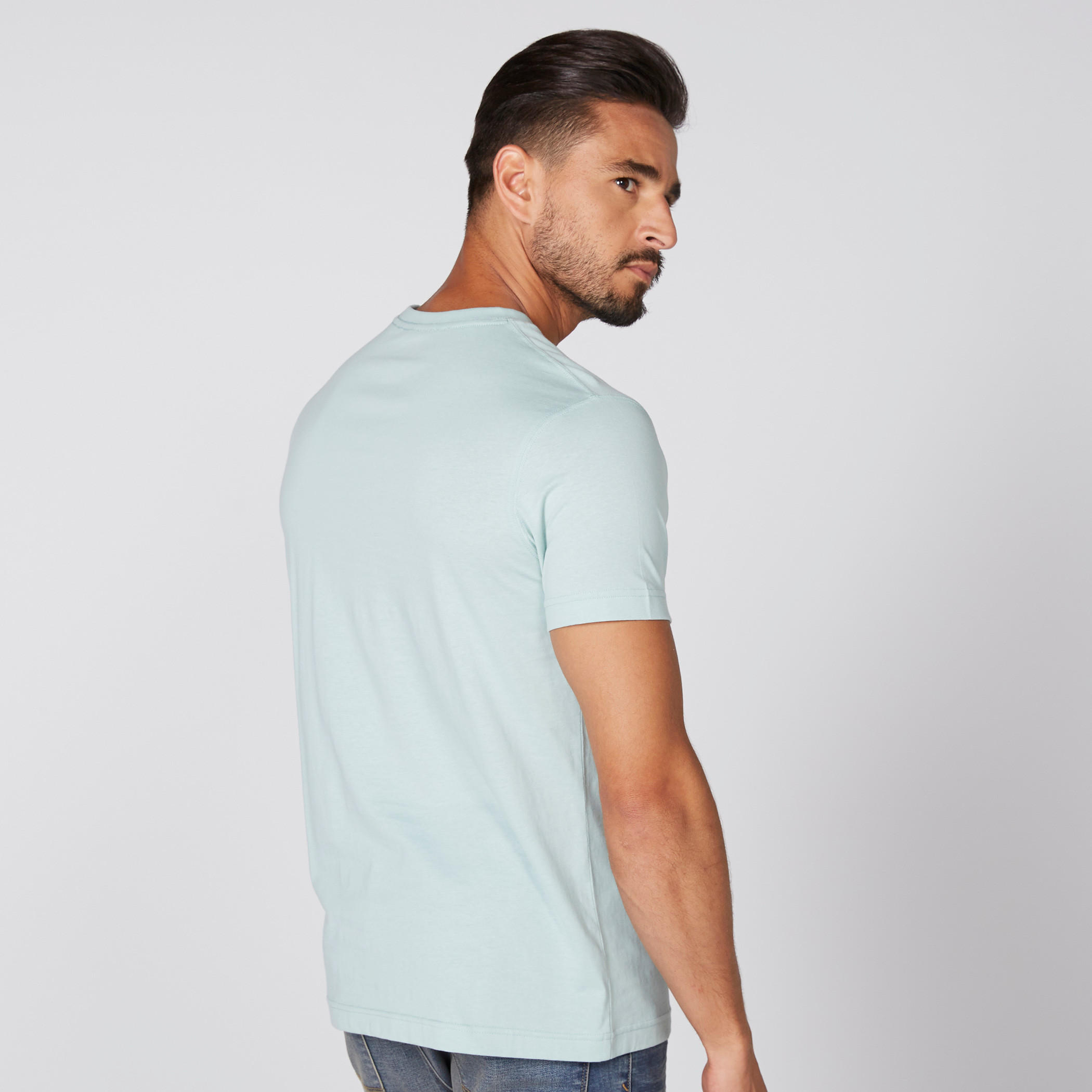 Printed T-Shirt with Crew Neck and Short Sleeves-men-clothing-tshirtsandpolos-tshirts-image-3