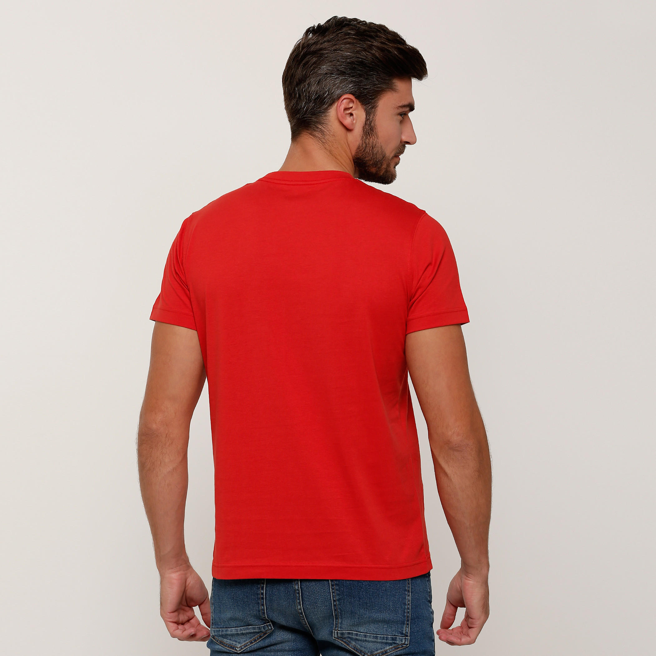 Printed T-Shirt with Round Neck and Short Sleeves-men-clothing-tshirtsandpolos-tshirts-image-2