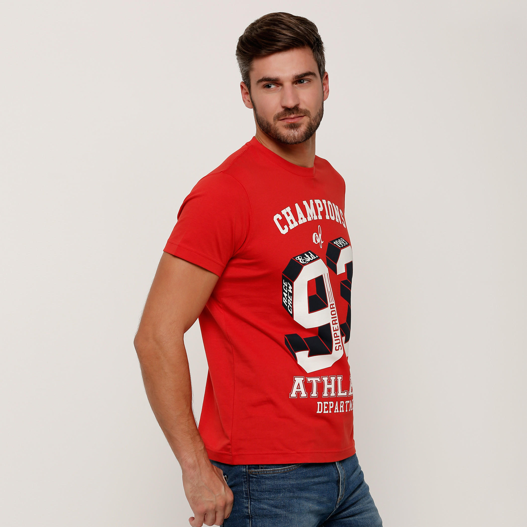 Printed T-Shirt with Round Neck and Short Sleeves-men-clothing-tshirtsandpolos-tshirts-image-3