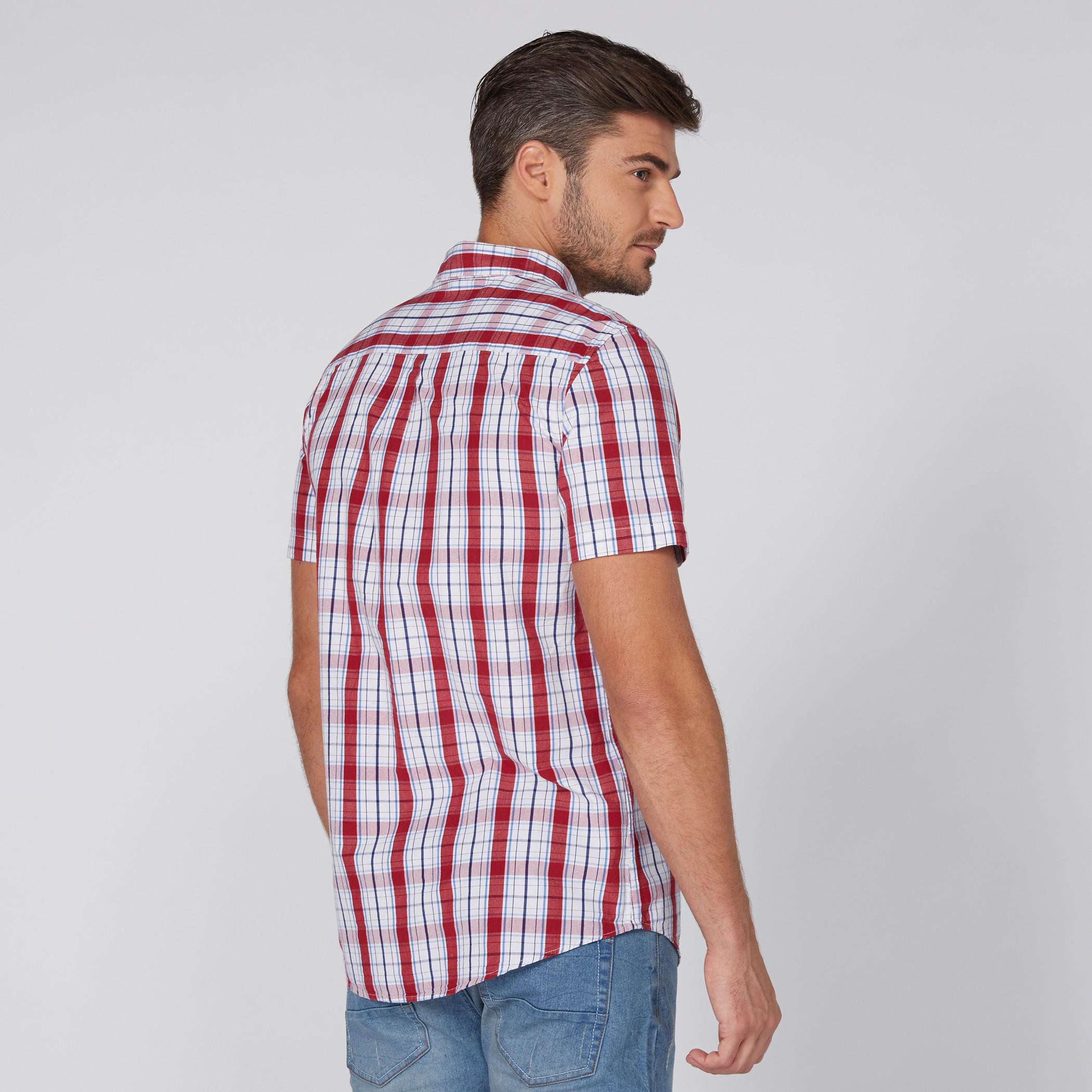 قميص كاروهات بأكمام قصيرة-men-clothing-shirts-image-4