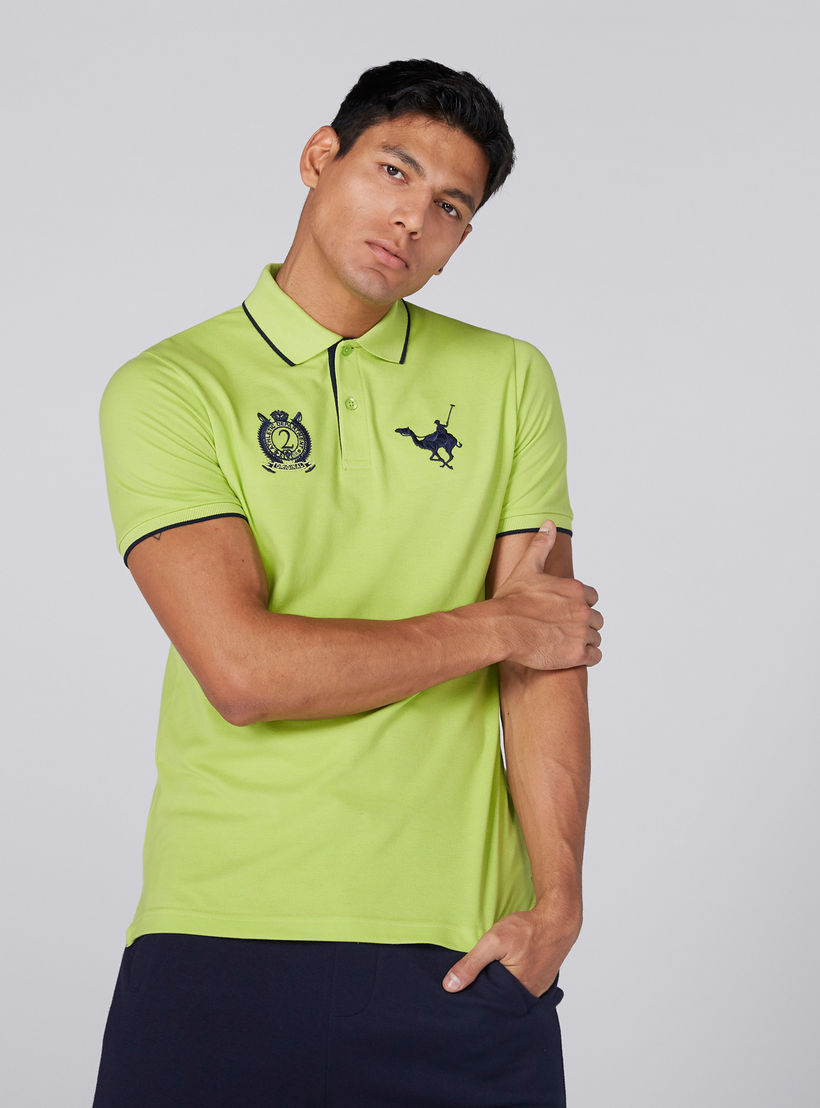 تيشيرت مطرّز بياقة بولو وأكمام قصيرة-men-clothing-tshirtsandpolos-tshirts-image-3