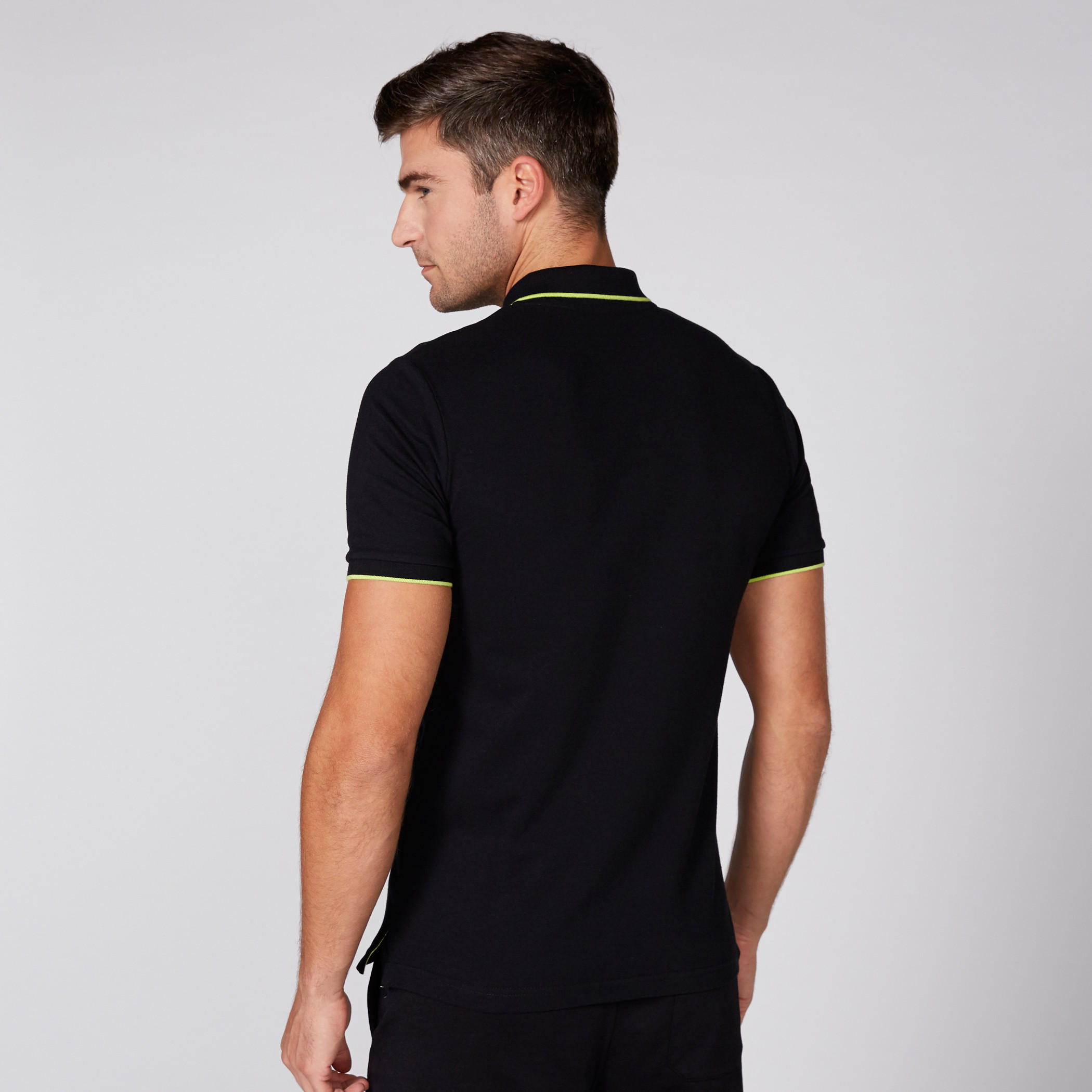 Embroidered T-Shirt with Polo Neck and Short Sleeves-men-clothing-tshirtsandpolos-tshirts-image-4
