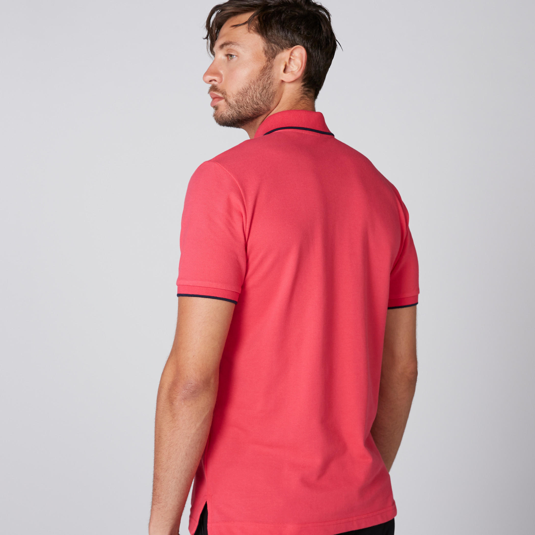 تيشيرت مطرّز بياقة بولو وأكمام قصيرة-men-clothing-tshirtsandpolos-polos-image-2