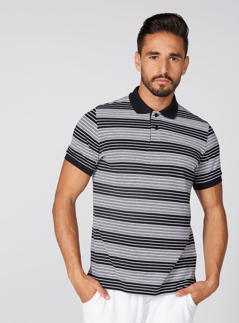 تيشيرت مقلّم بياقة بولو وأكمام قصيرة-men-clothing-tshirtsandpolos-tshirts-image-3