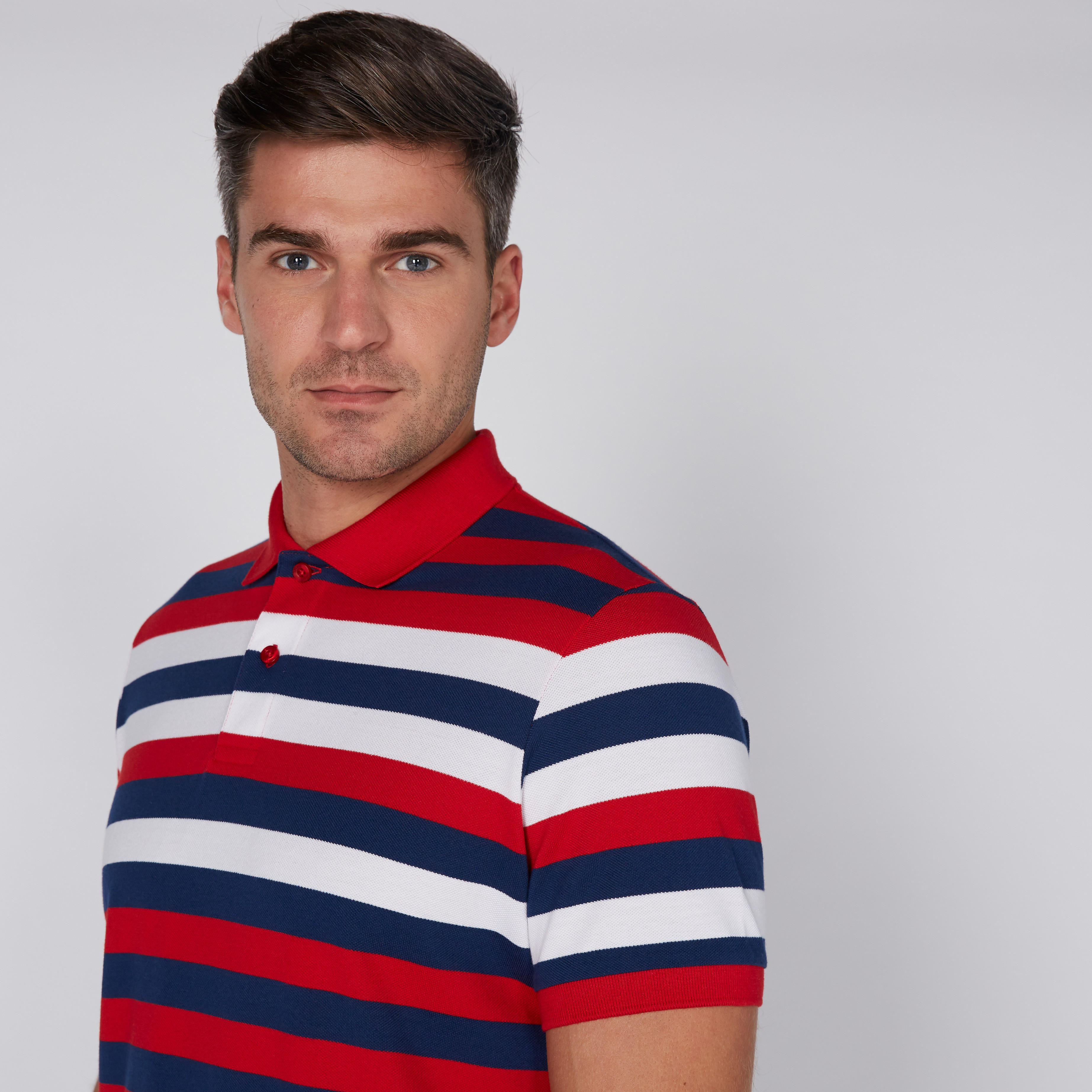 تيشيرت مقلّم بياقة بولو وأكمام قصيرة-men-clothing-tshirtsandpolos-tshirts-image-3