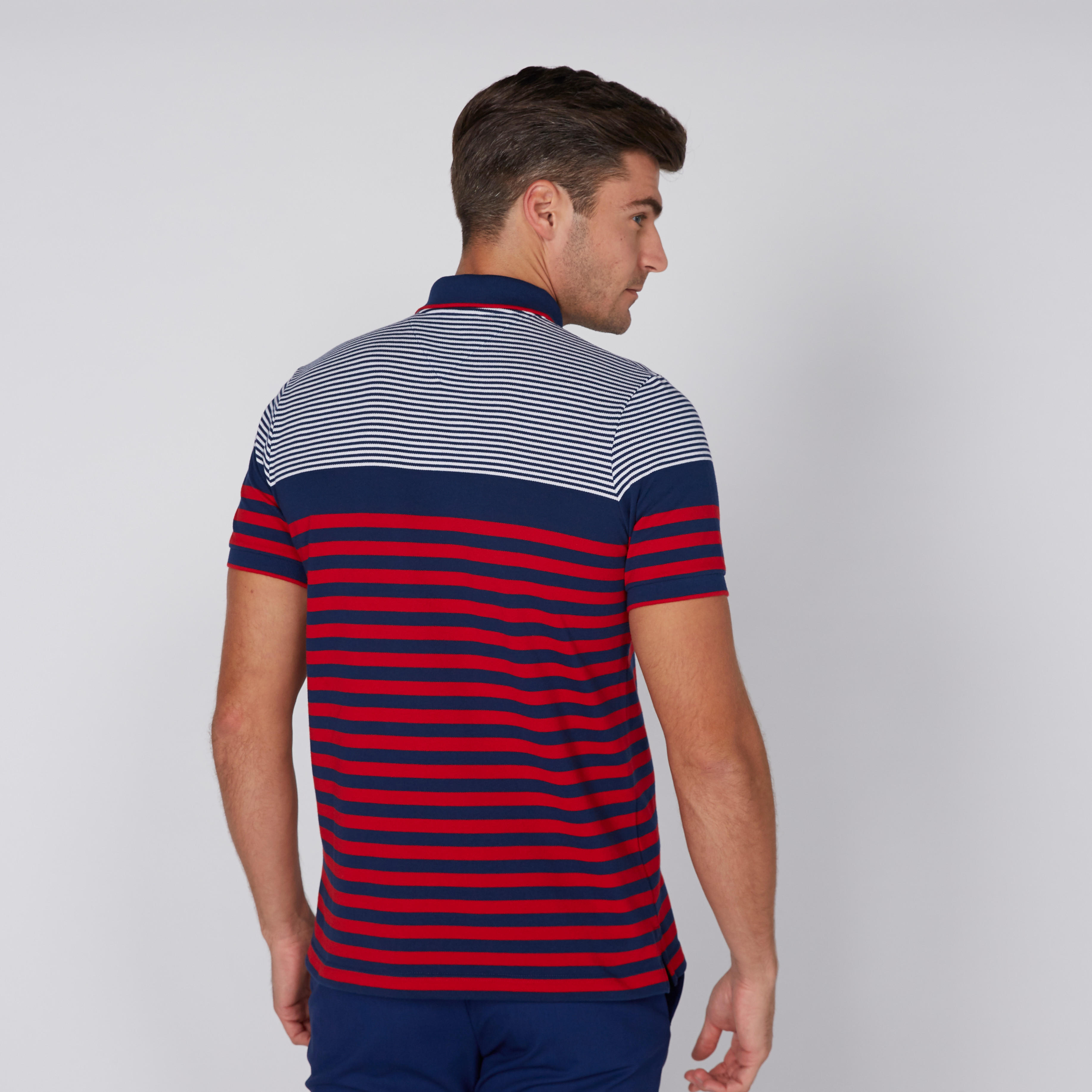تيشيرت مقلّم بياقة بولو وأكمام قصيرة-men-clothing-tshirtsandpolos-polos-image-4