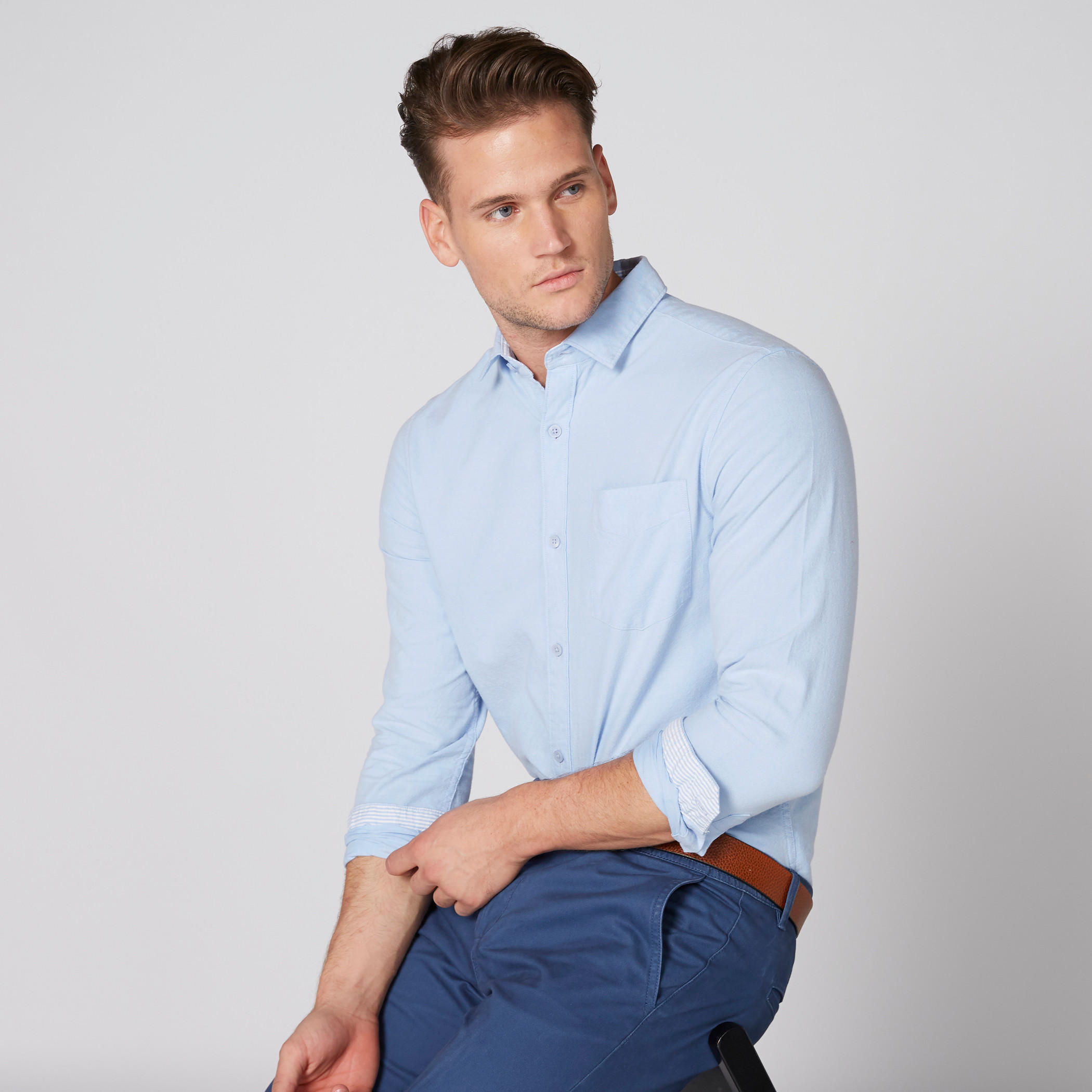 قميص بأكمام طويلة ووصلة أزرار كاملة-men-clothing-shirts-image-4