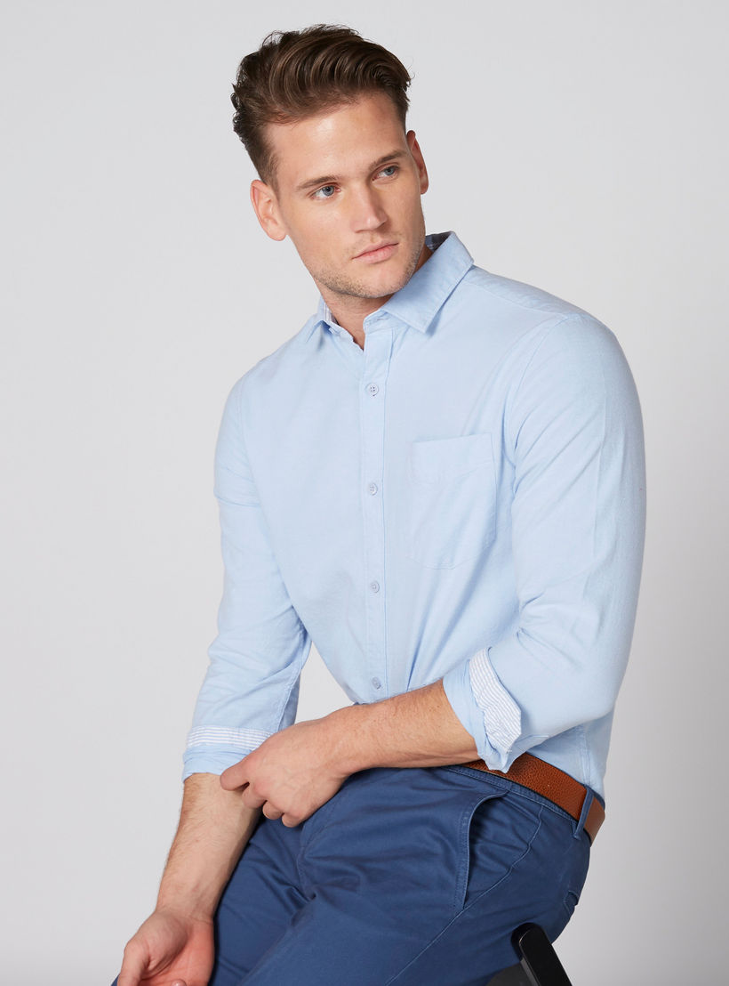 قميص بأكمام طويلة ووصلة أزرار كاملة-men-clothing-shirts-image-4