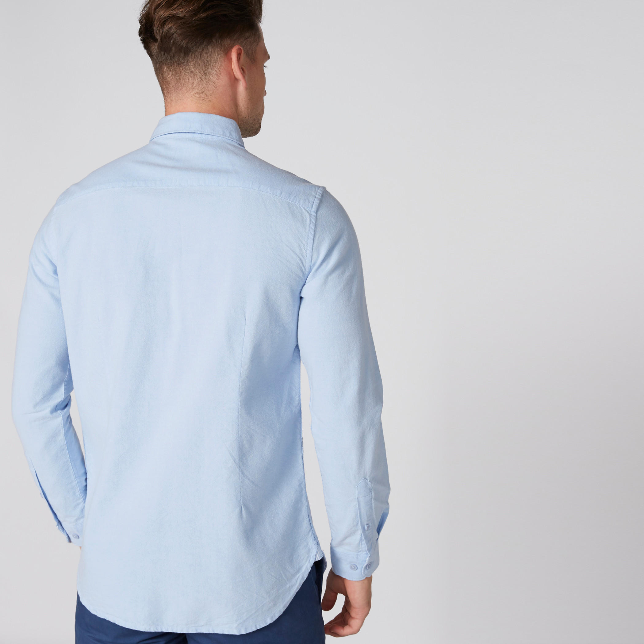 قميص بأكمام طويلة ووصلة أزرار كاملة-men-clothing-shirts-image-3