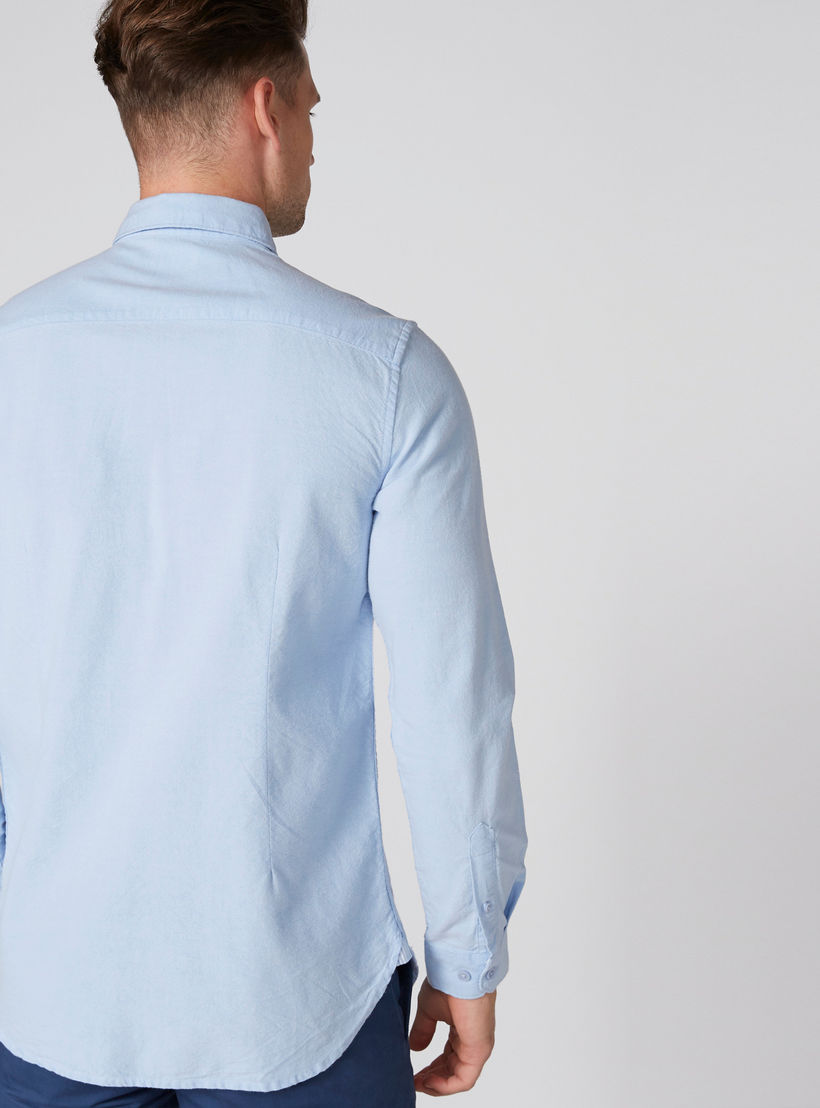 قميص بأكمام طويلة ووصلة أزرار كاملة-men-clothing-shirts-image-3