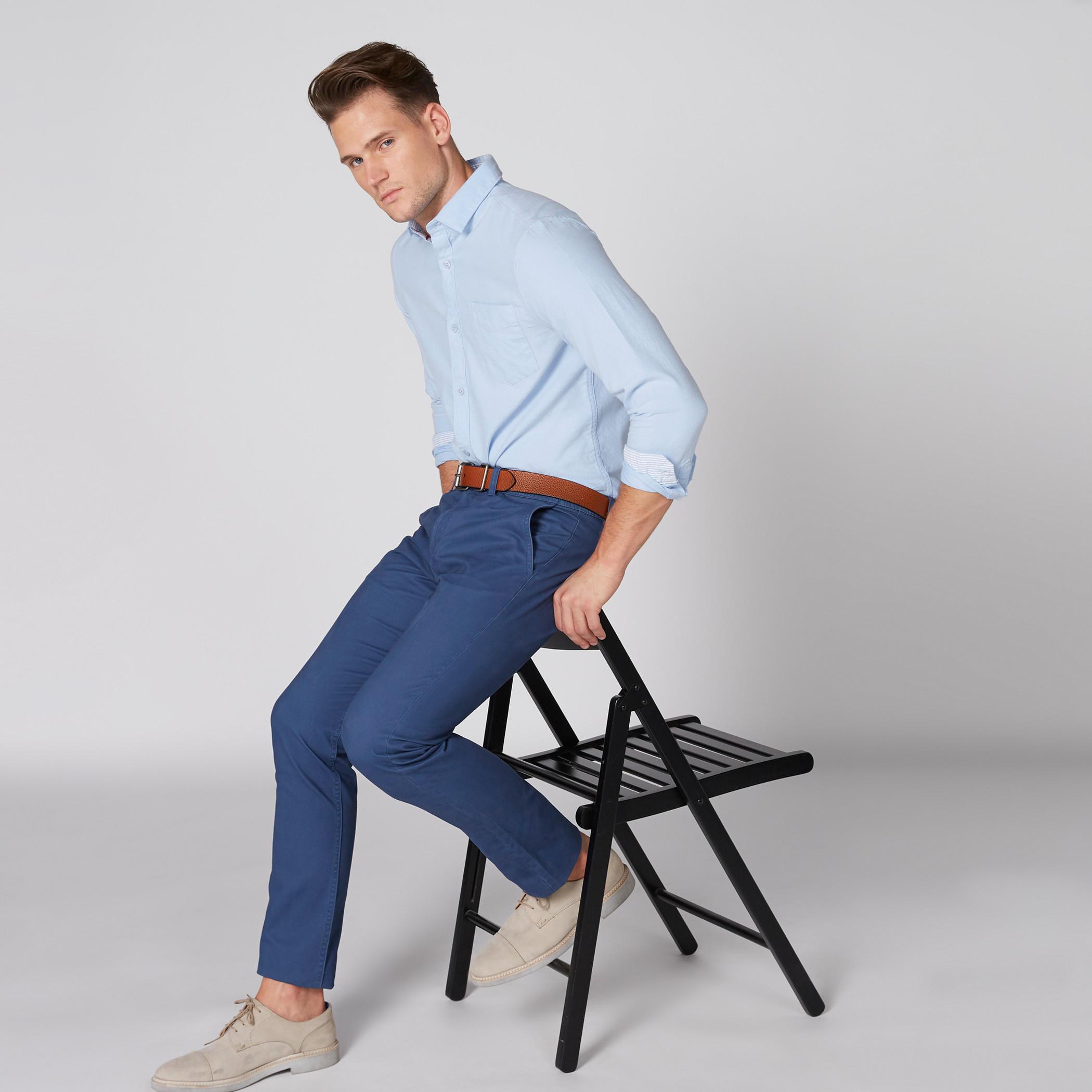 قميص بأكمام طويلة ووصلة أزرار كاملة-men-clothing-shirts-image-2