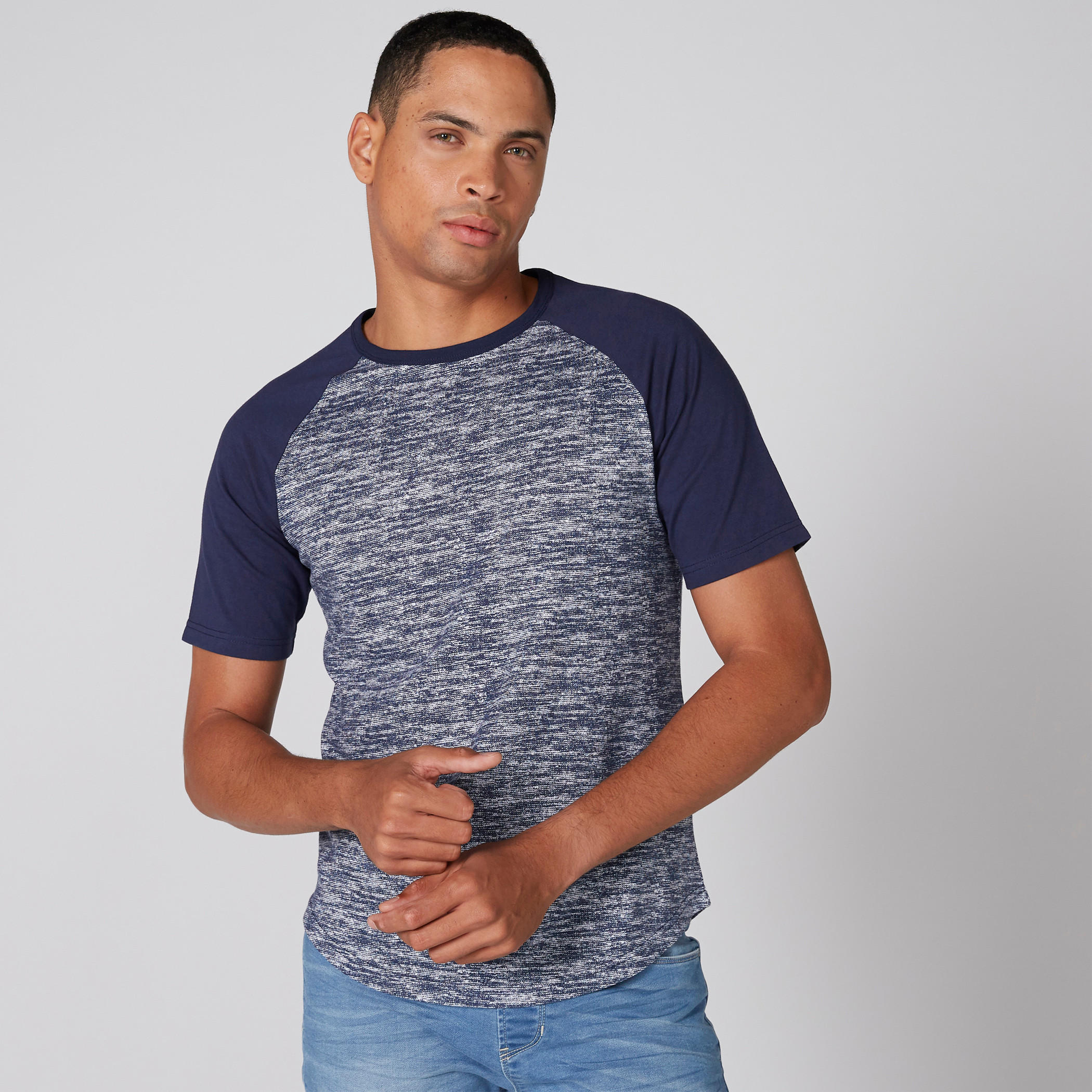 Printed T-Shirt with Round Neck and Raglan Sleeves-men-clothing-tshirtsandpolos-tshirts-image-3