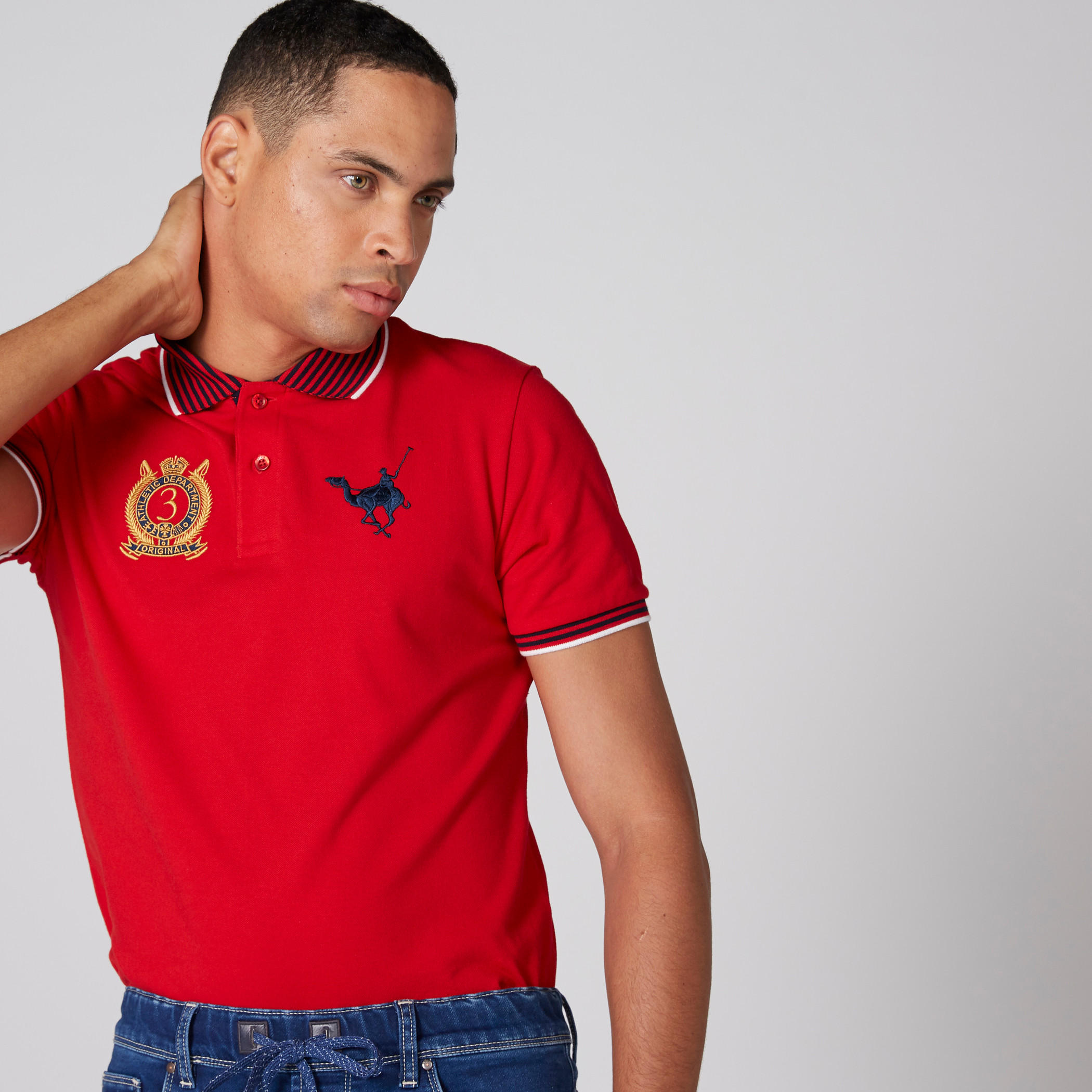 تيشيرت بياقة بولو وأكمام قصيرة-men-clothing-tshirtsandpolos-polos-image-1