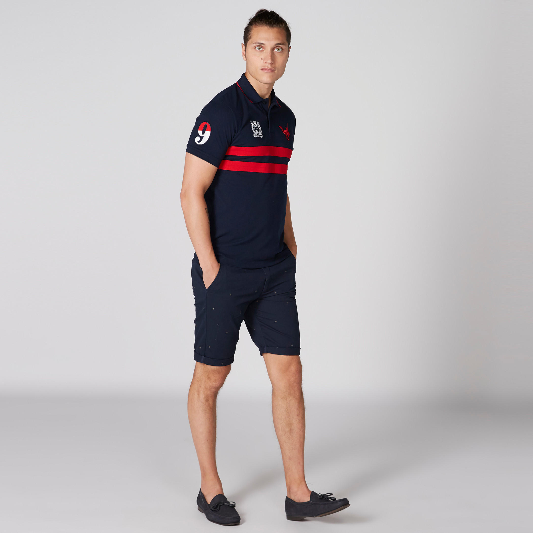 تيشيرت مطرّز بياقة بولو وأكمام قصيرة-men-clothing-tshirtsandpolos-polos-image-3