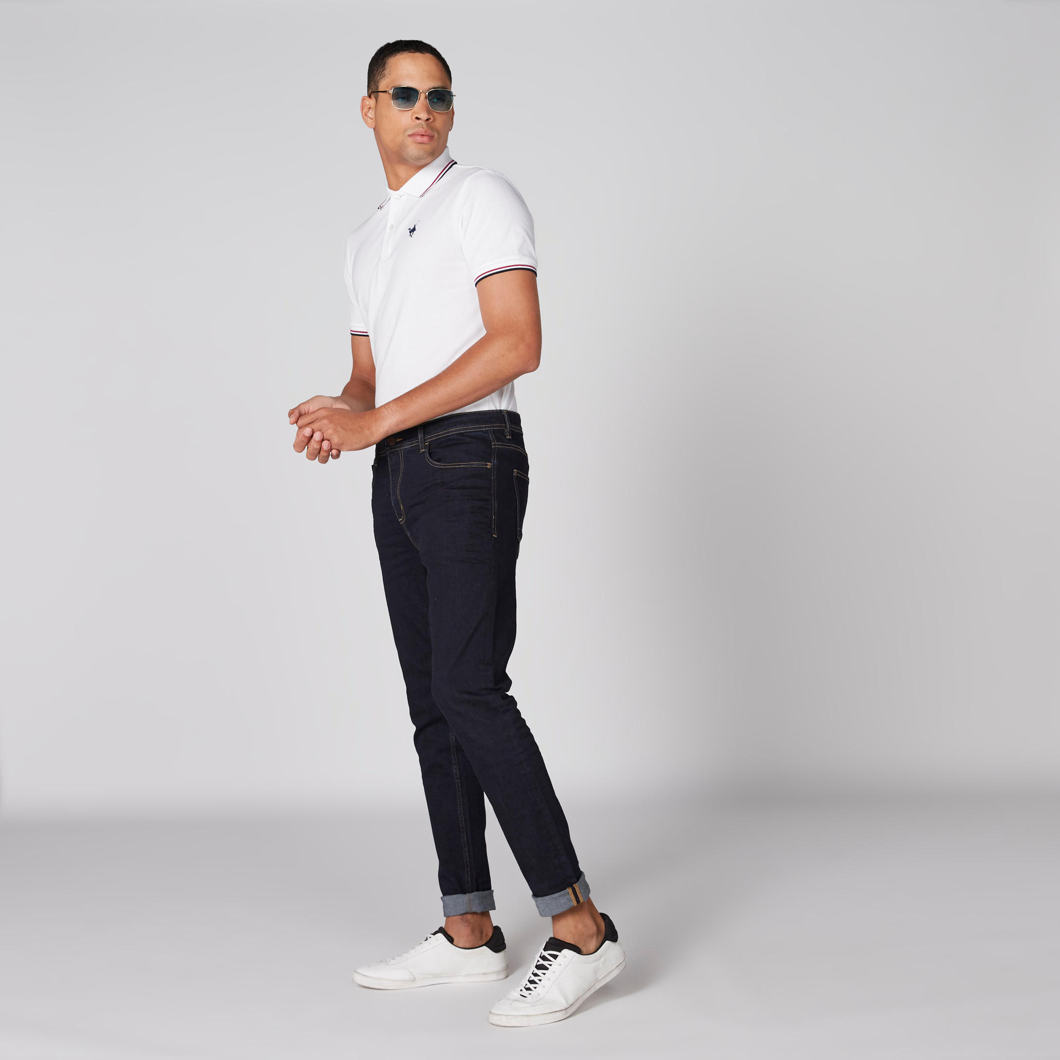 تيشيرت مطرّز بياقة بولو وأكمام قصيرة-men-clothing-tshirtsandpolos-polos-image-3
