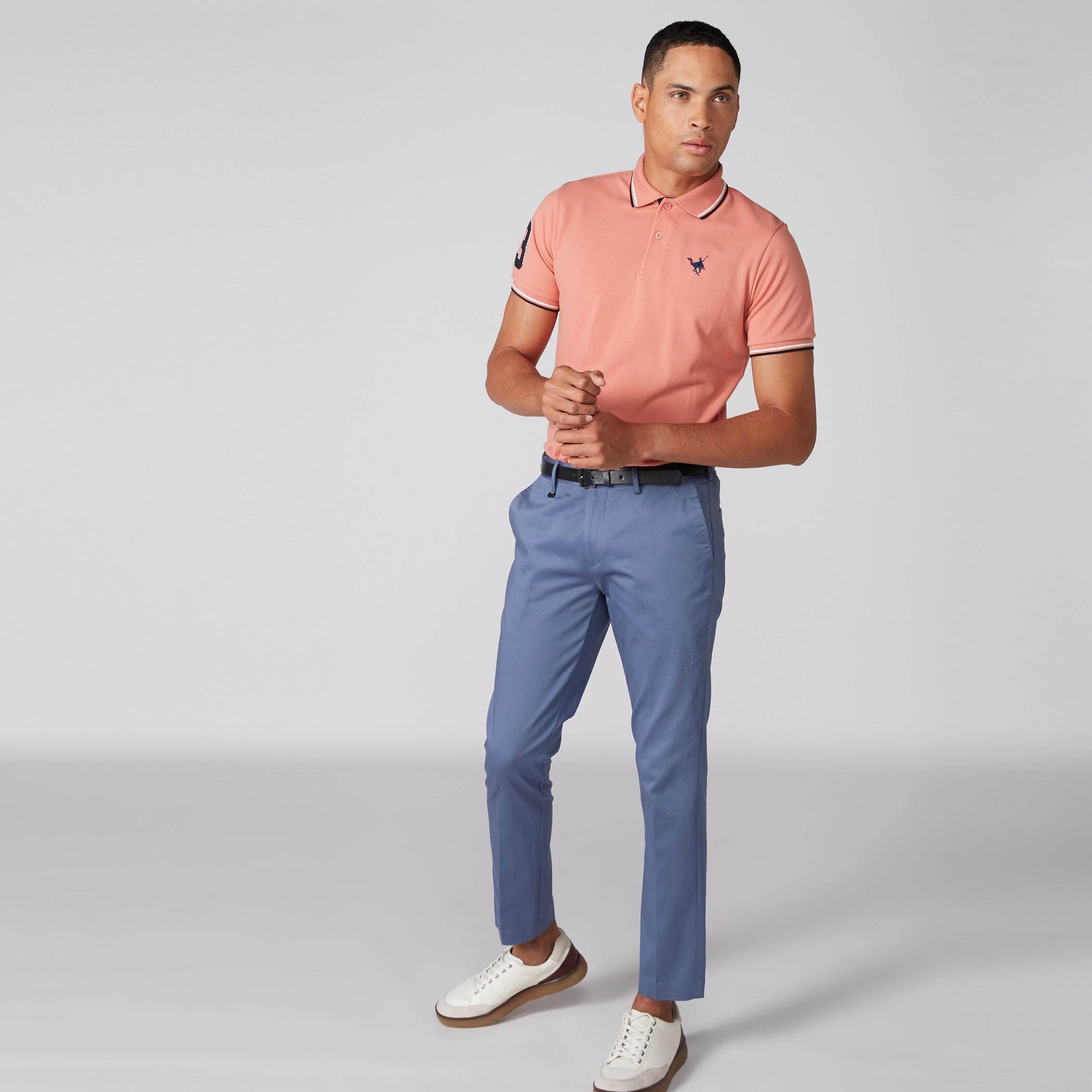 تيشيرت مطرّز بياقة بولو وأكمام قصيرة-men-clothing-tshirtsandpolos-polos-image-1