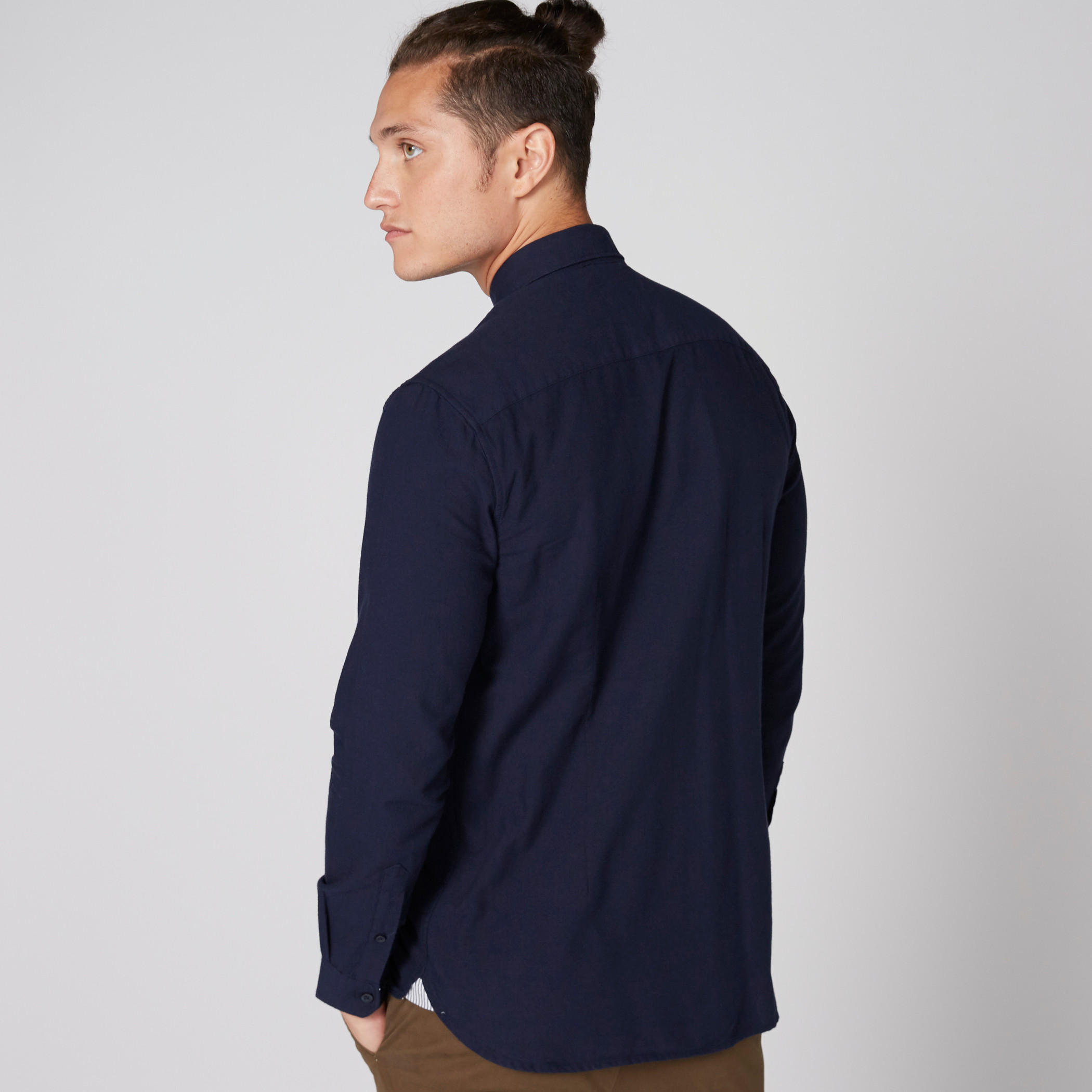 قميص بأكمام طويلة ووصلة أزرار كاملة-men-clothing-shirts-image-2