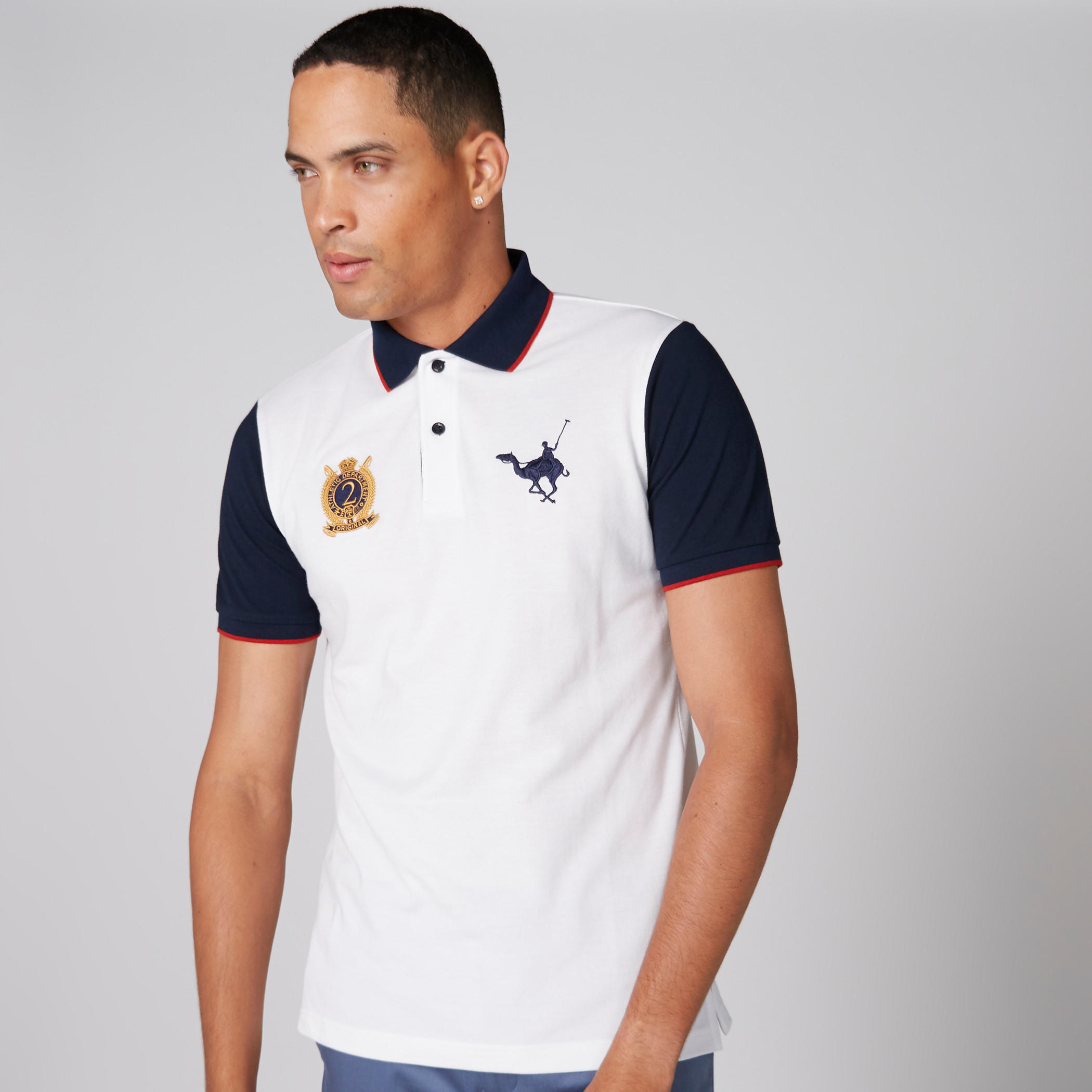 تيشيرت مطرّز بياقة بولو وأكمام قصيرة-men-clothing-tshirtsandpolos-polos-image-3