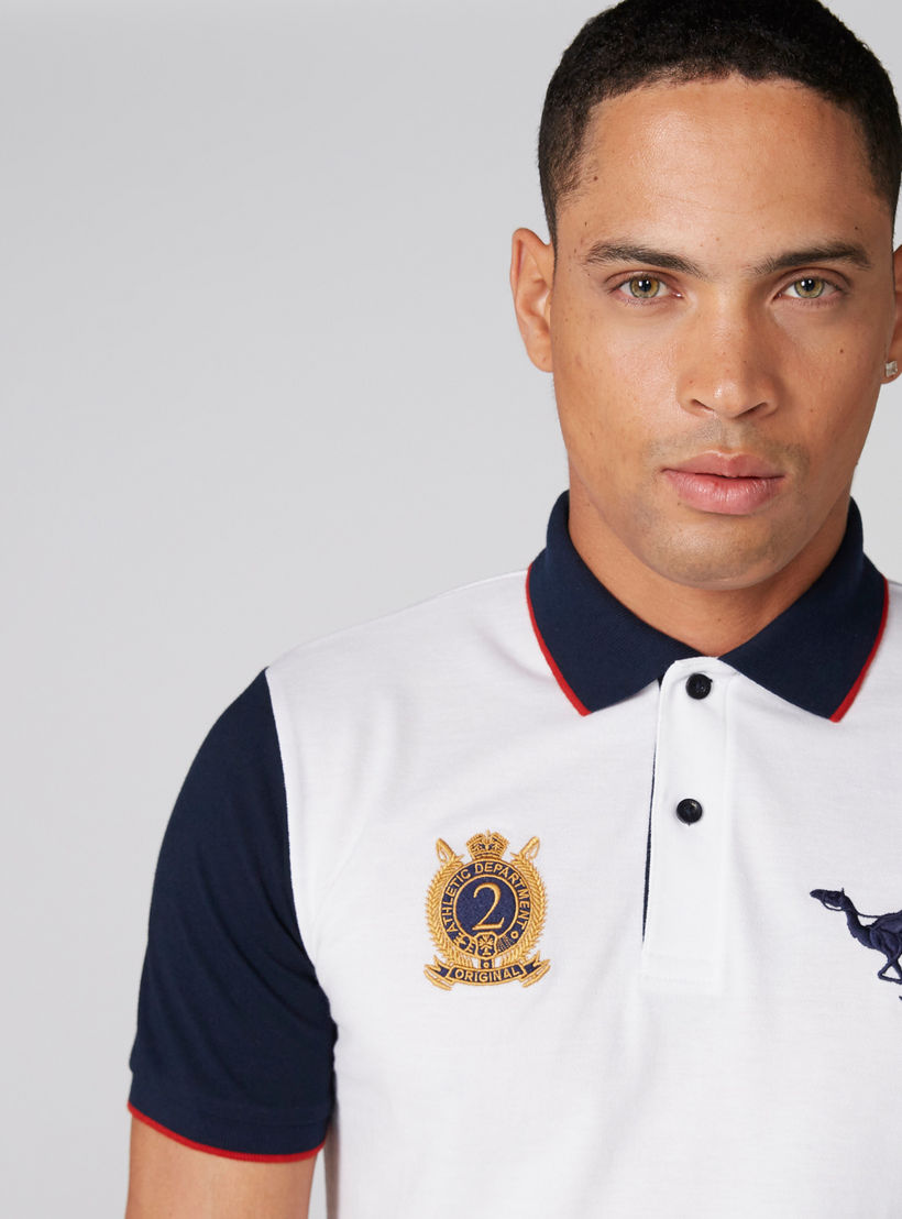تيشيرت مطرّز بياقة بولو وأكمام قصيرة-men-clothing-tshirtsandpolos-polos-image-4