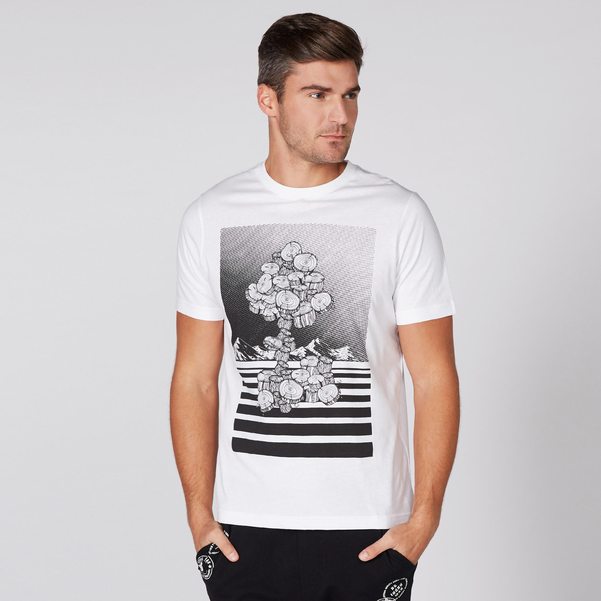 Printed T-Shirt with Round Neck and Short Sleeves-men-clothing-tshirtsandpolos-tshirts-image-1