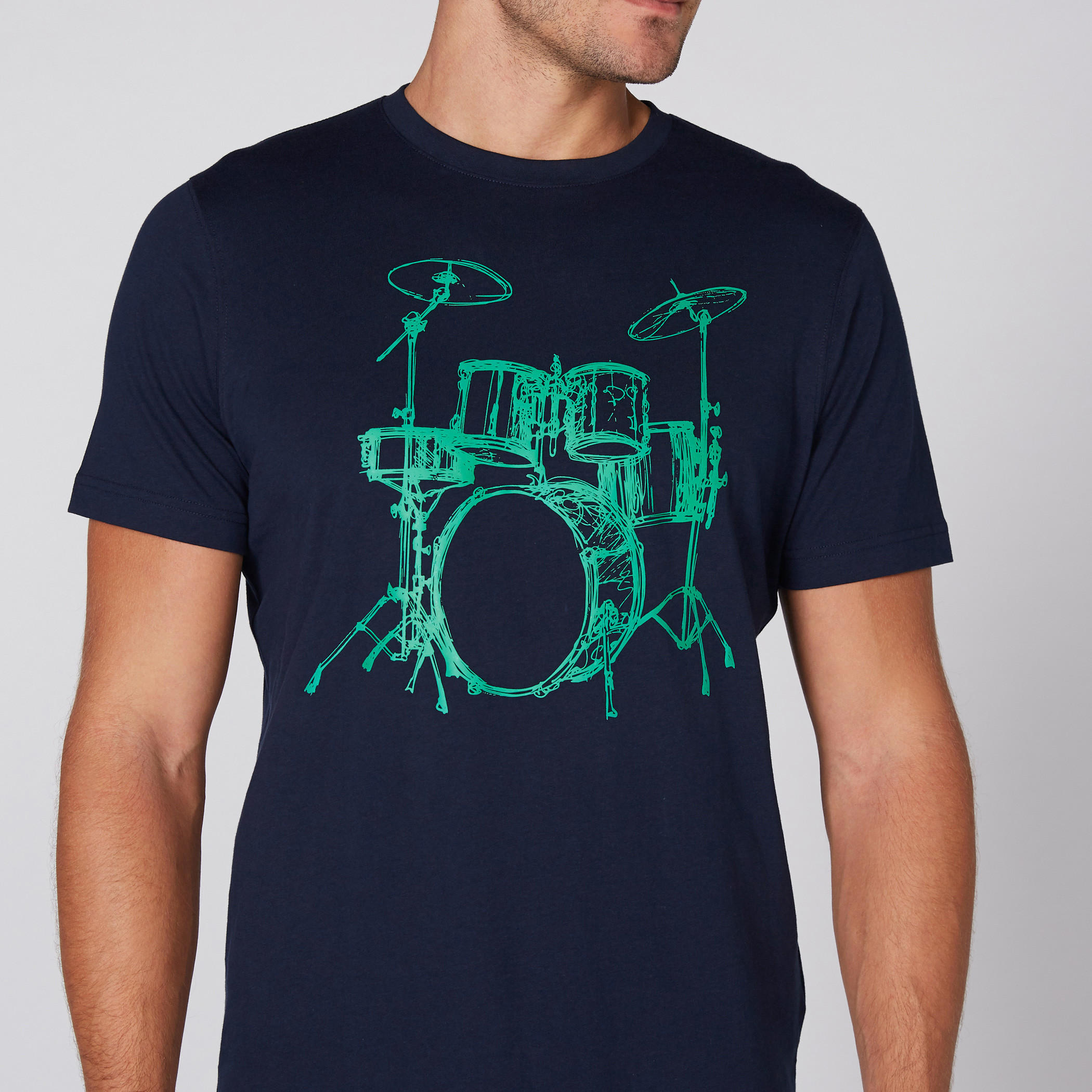 Printed T-Shirt with Round Neck and Short Sleeves-men-clothing-tshirtsandpolos-tshirts-image-4