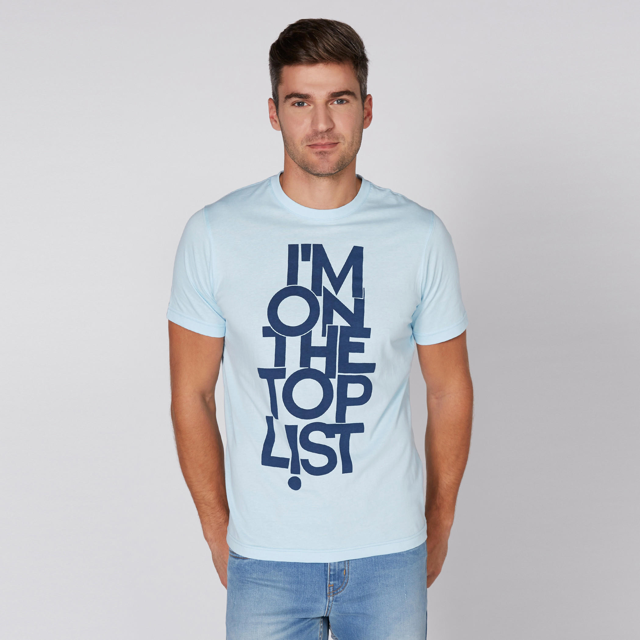 Printed T-Shirt with Round Neck and Short Sleeves-men-clothing-tshirtsandpolos-tshirts-image-1