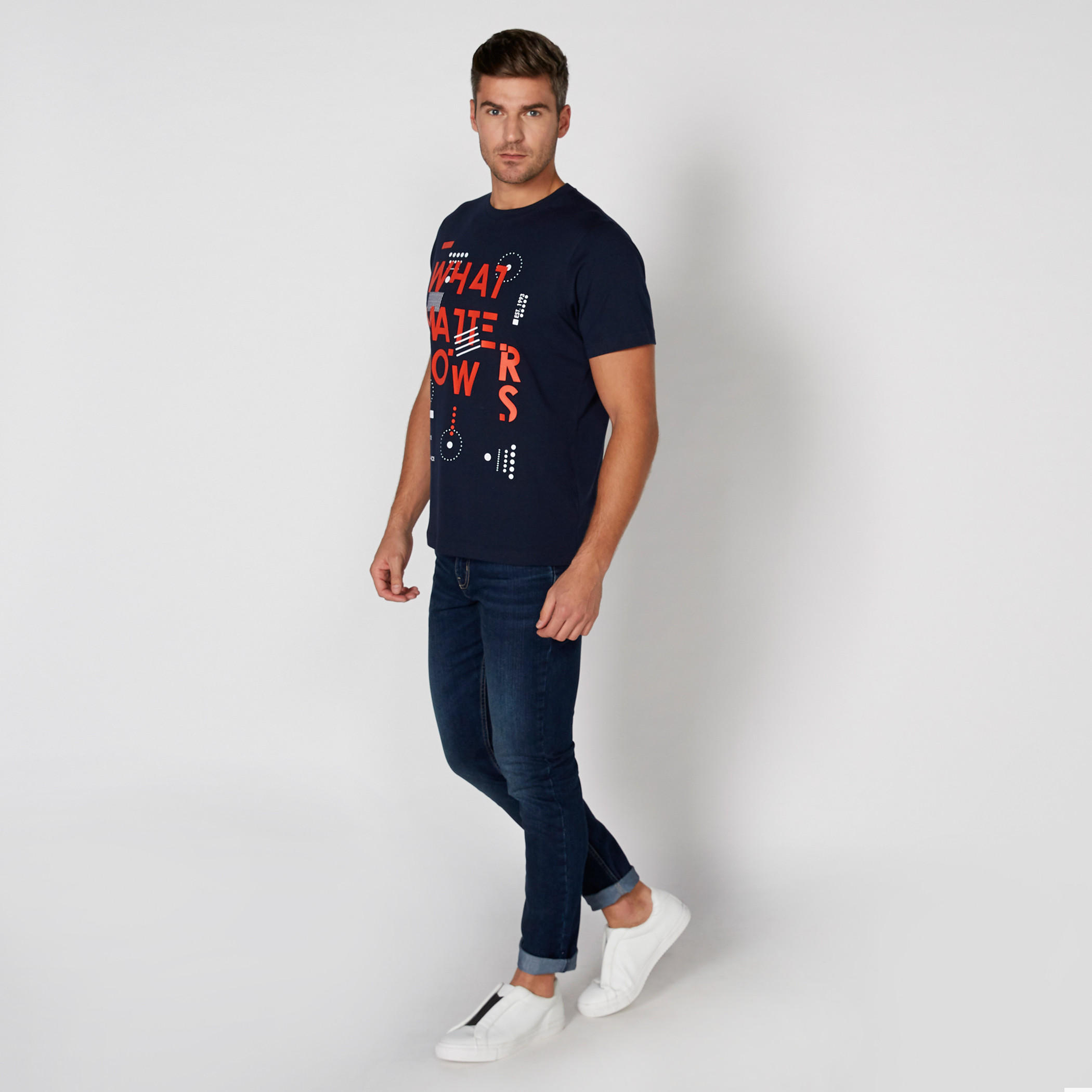 Printed T-Shirt with Round Neck and Short Sleeves-men-clothing-tshirtsandpolos-tshirts-image-2