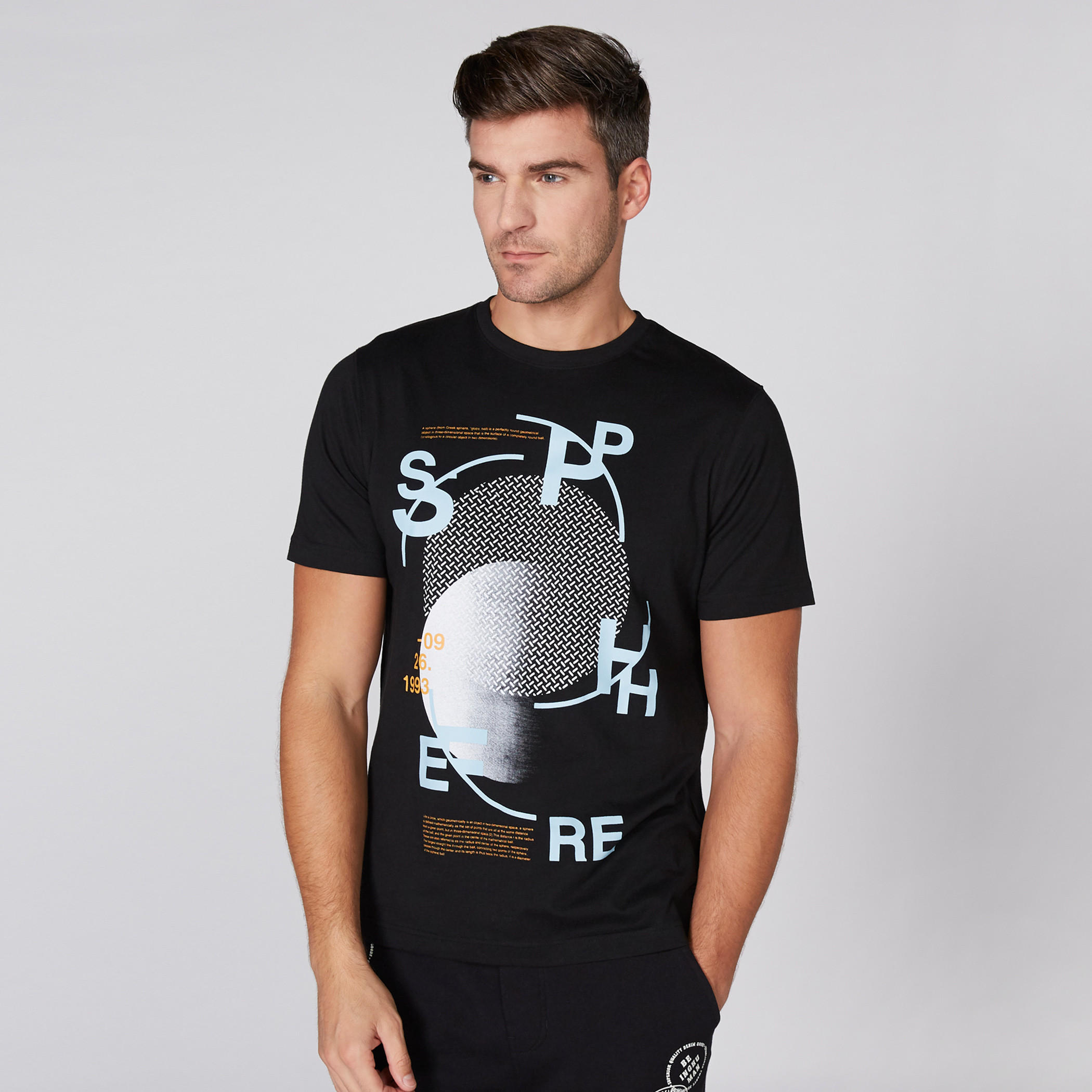 Printed T-Shirt with Round Neck and Short Sleeves-men-clothing-tshirtsandpolos-tshirts-image-1
