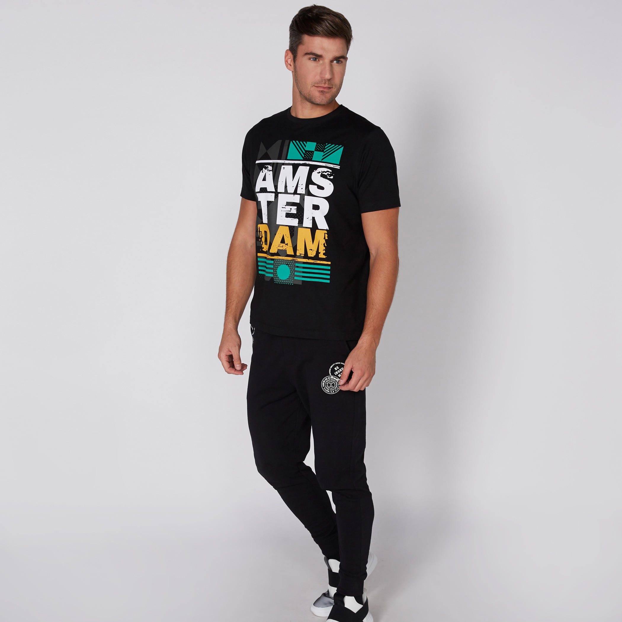 Printed T-Shirt with Round Neck and Short Sleeves-men-clothing-tshirtsandpolos-tshirts-image-2