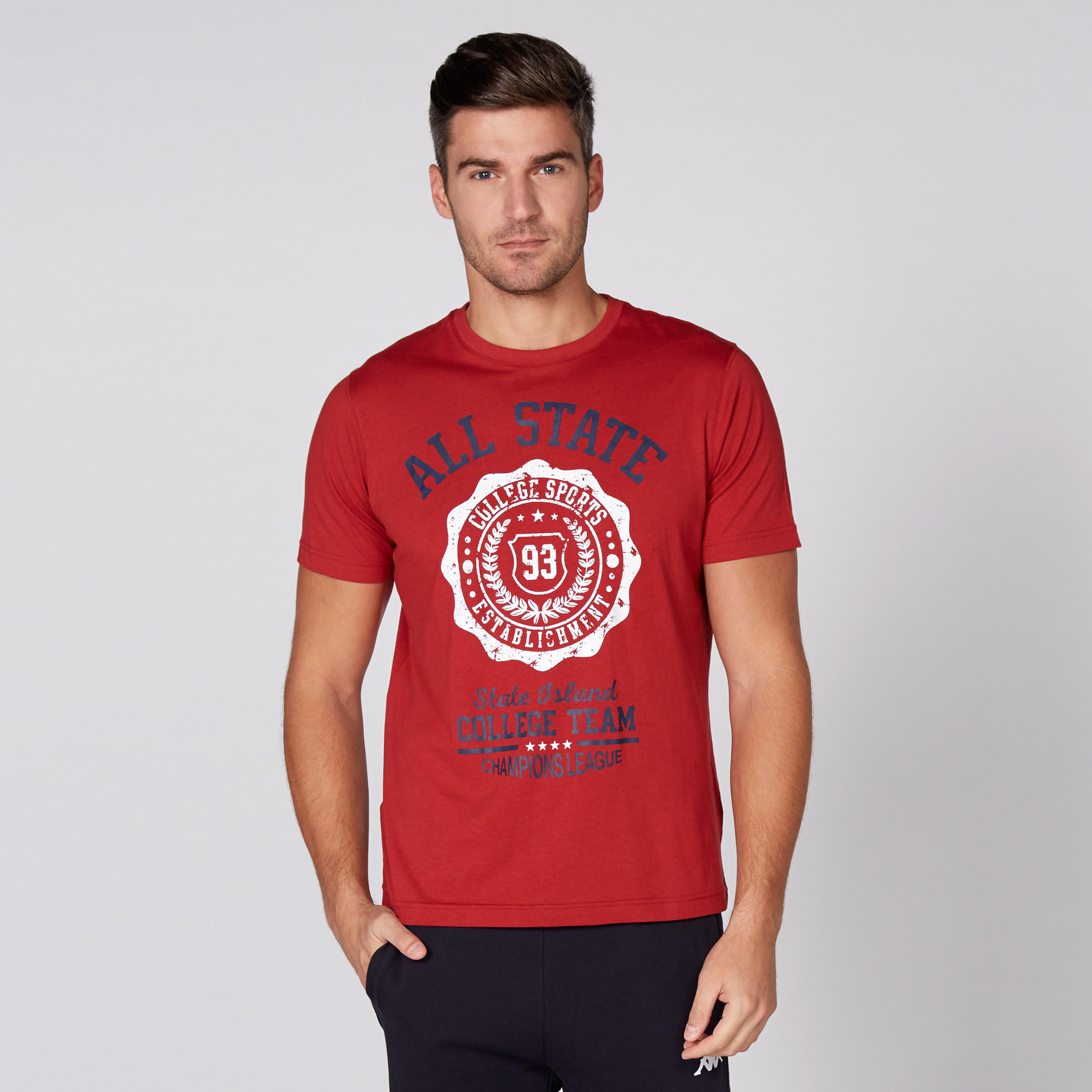 تيشيرت بياقة مستديرة وأكمام قصيرة مع طبعات-men-clothing-tshirtsandpolos-tshirts-image-1