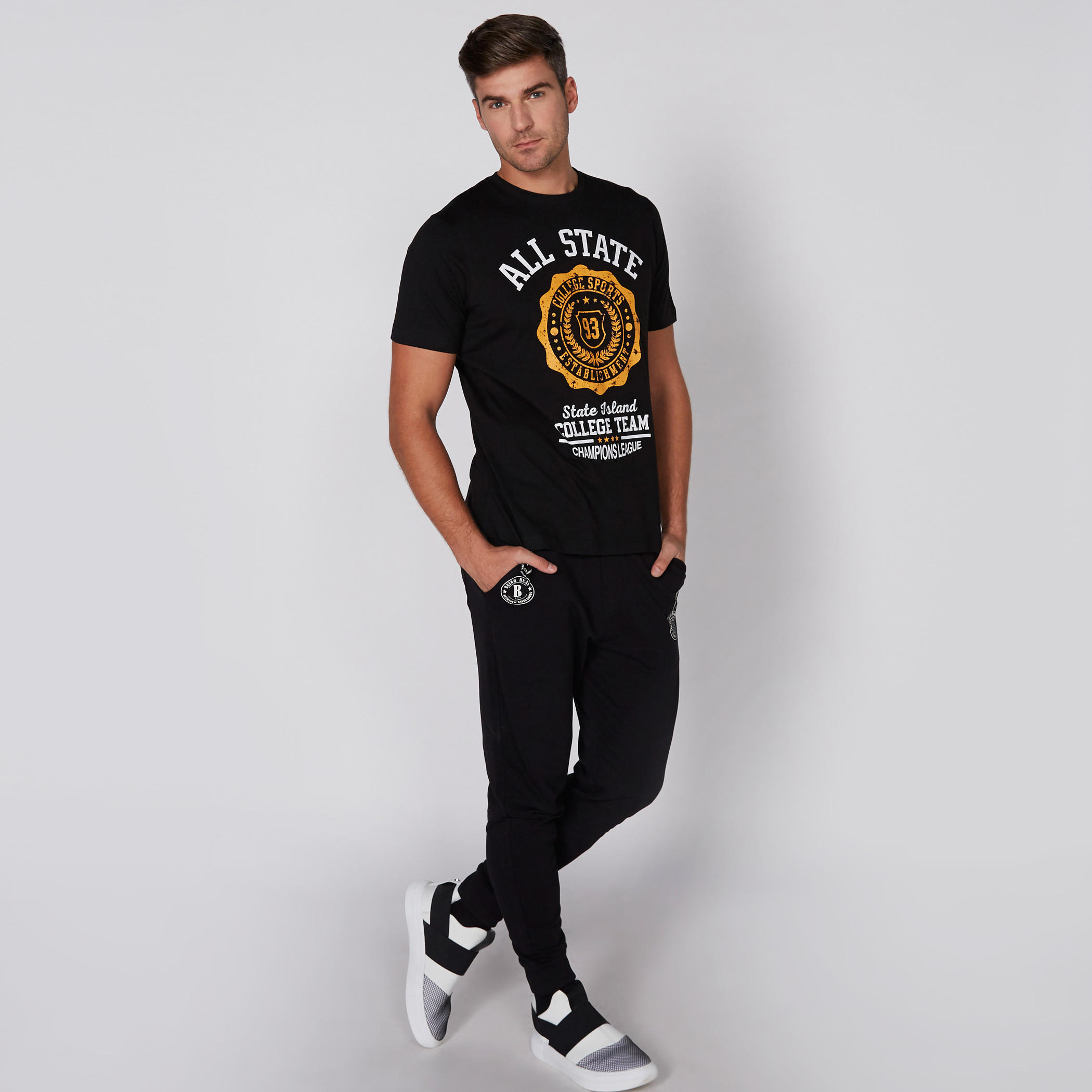 Printed T-Shirt with Round Neck and Short Sleeves-men-clothing-tshirtsandpolos-tshirts-image-2