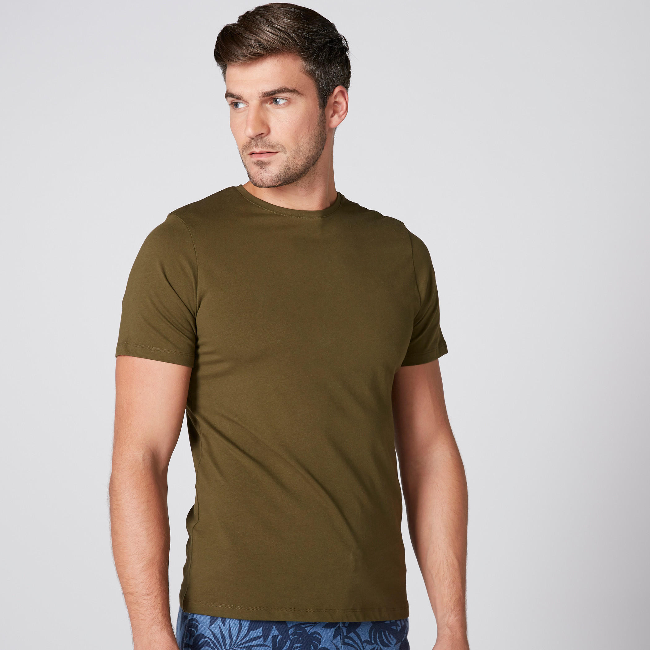 Round Neck T-Shirt with Short Sleeves-men-clothing-tshirtsandpolos-tshirts-image-2