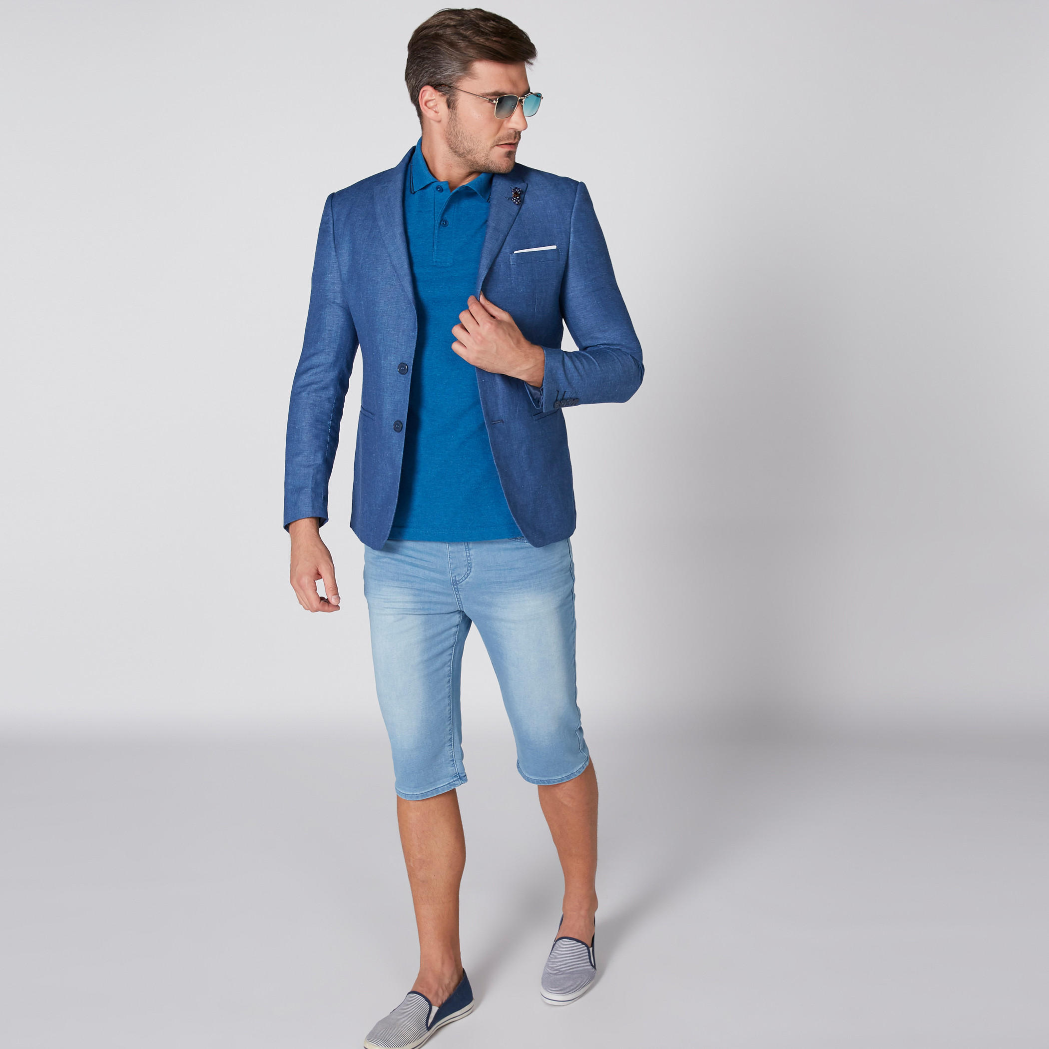 Polo Neck T-Shirt with Short Sleeves-men-clothing-tshirtsandpolos-polos-image-1